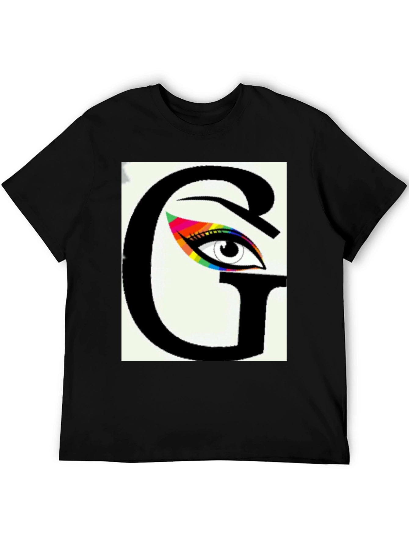 Eye See You Graphic Tee - Black Cotton Blend