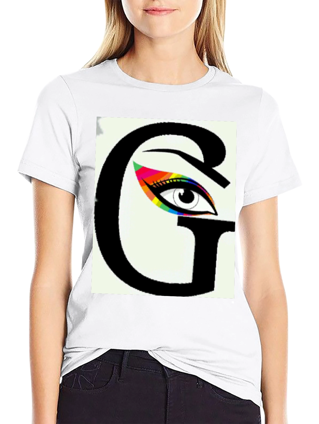 Eye See You Graphic Tee - Black Cotton Blend