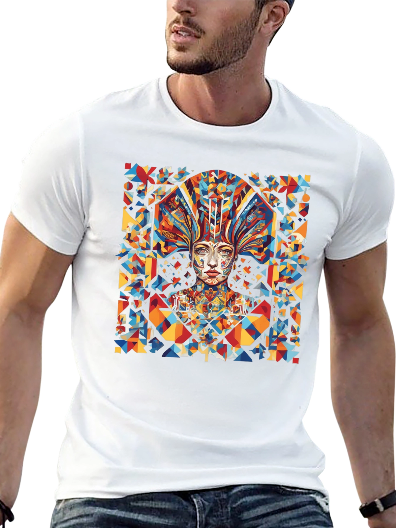 Abstract Geometric Art Graphic Tee
