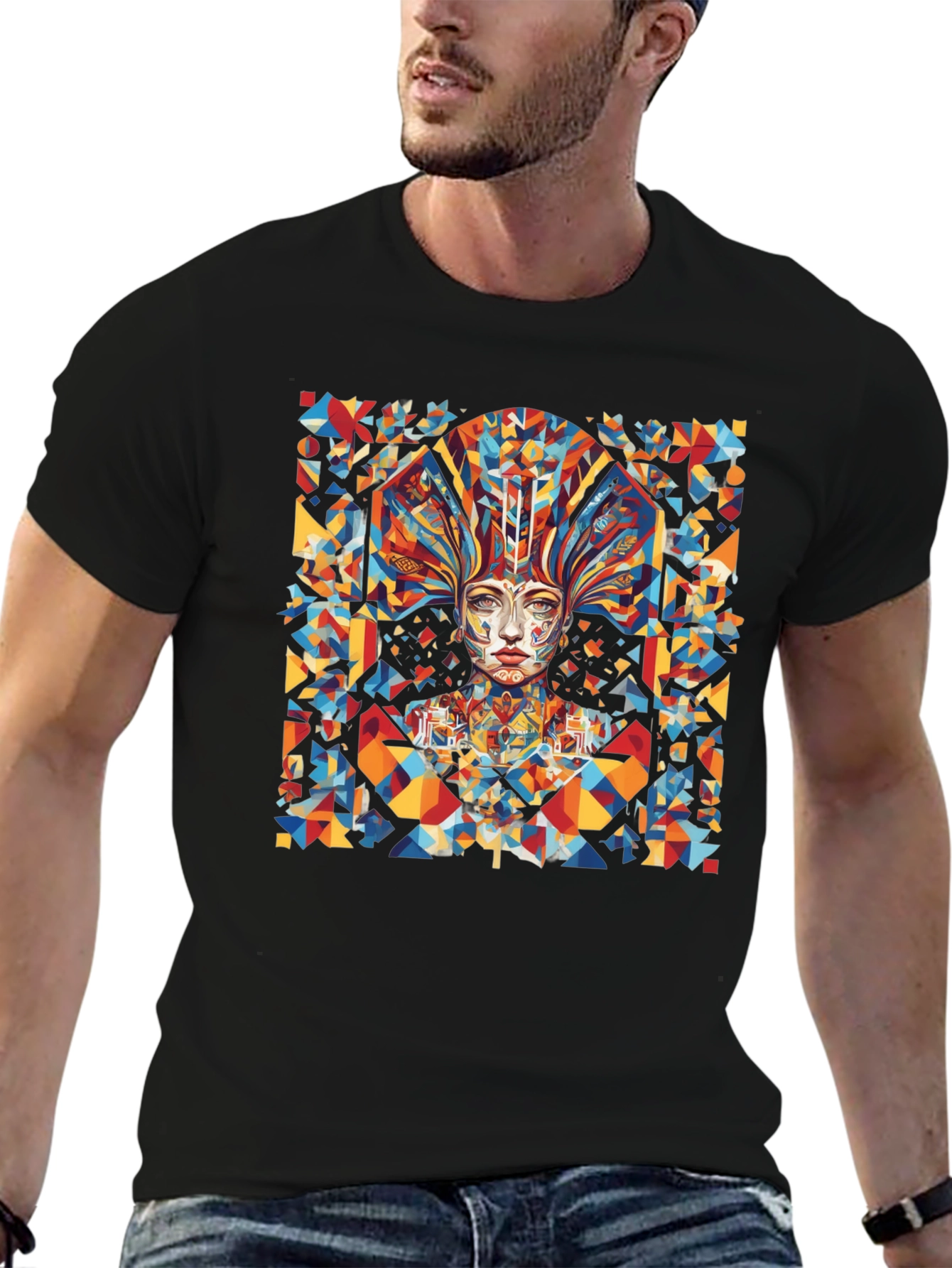 Abstract Geometric Art Graphic Tee
