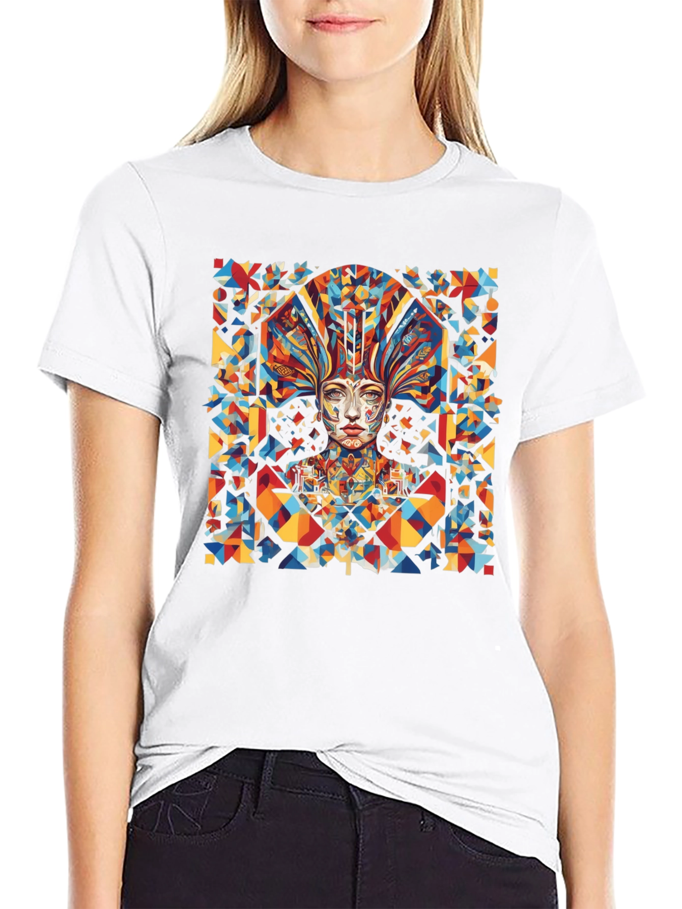 Abstract Geometric Art Graphic Tee