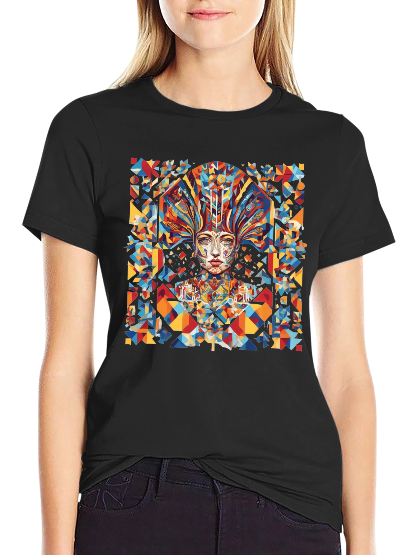 Abstract Geometric Art Graphic Tee