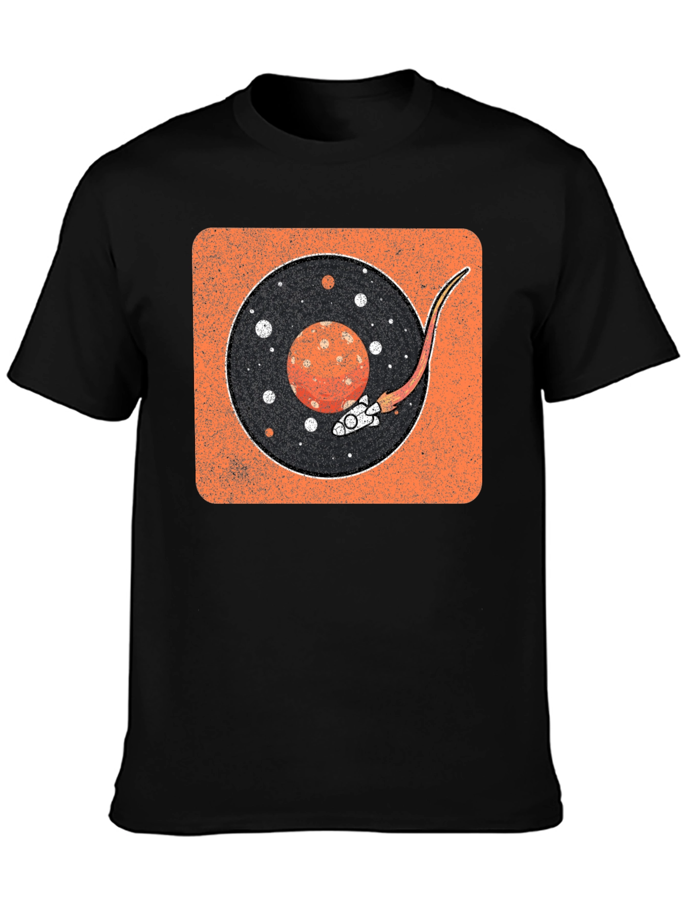 Retro Space Vinyl Record T-Shirt