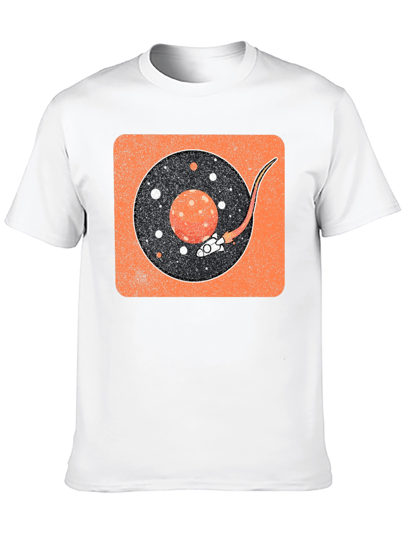 Retro Space Vinyl Record T-Shirt
