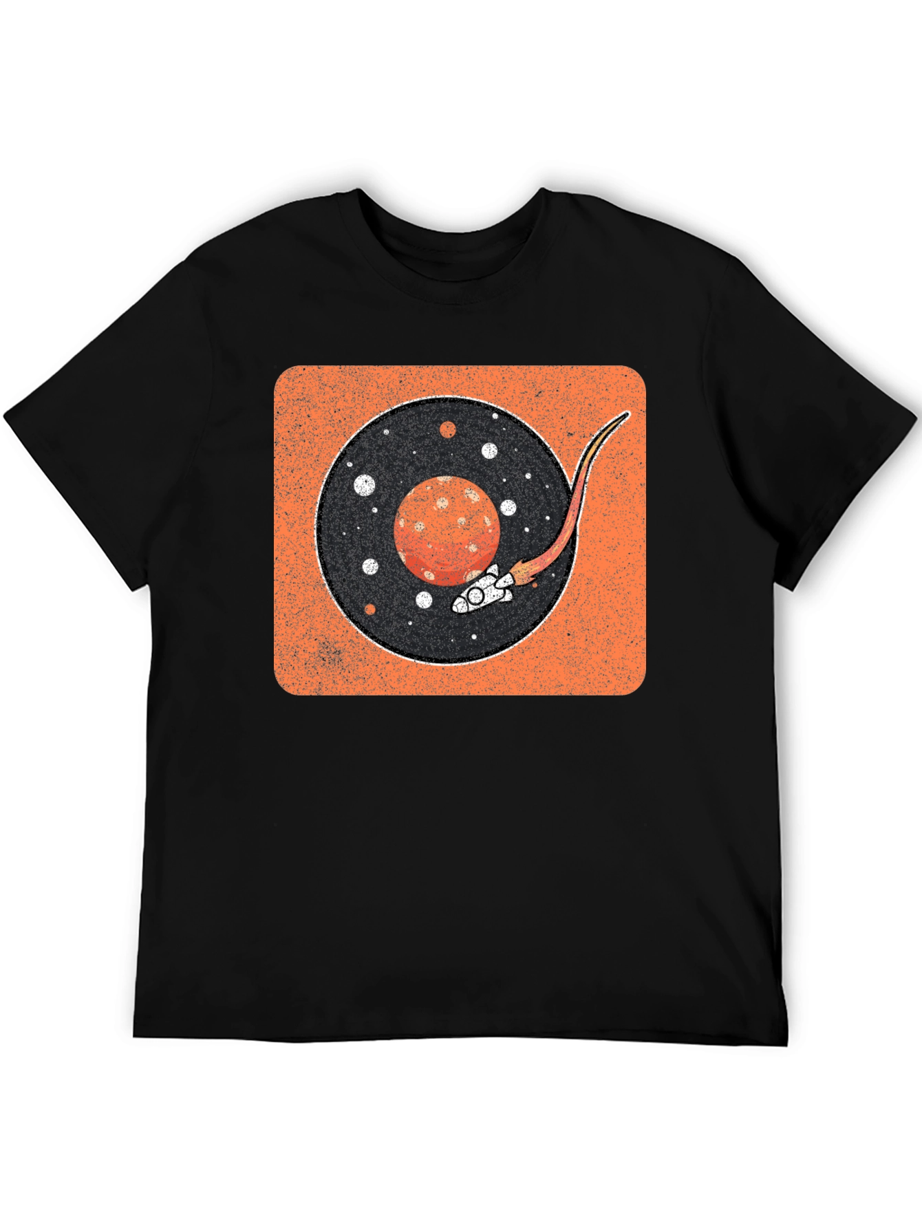 Retro Space Vinyl Record T-Shirt