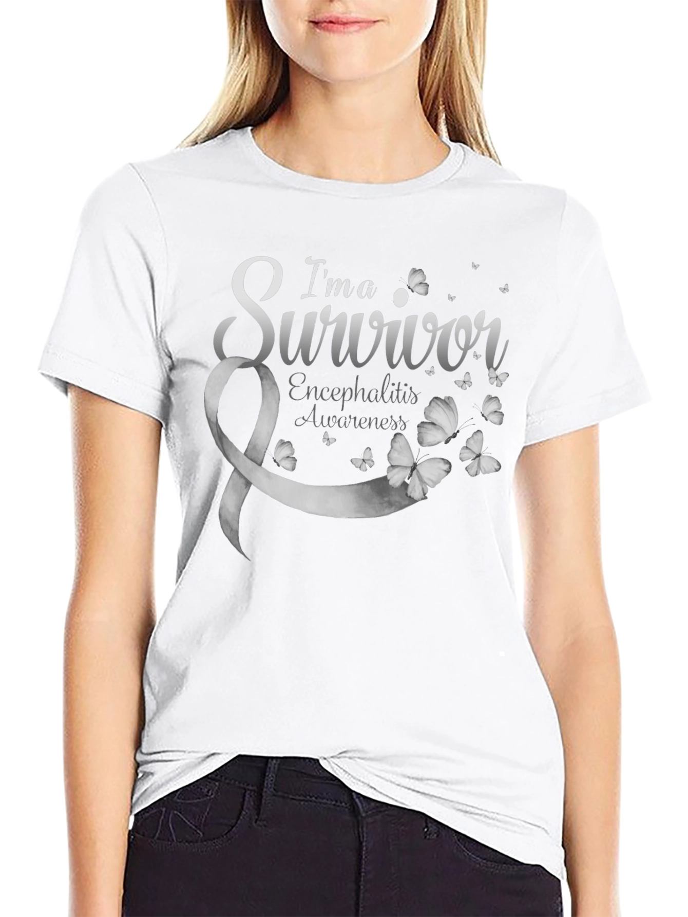 Encephalitis Awareness Survivor Ribbon T-Shirt