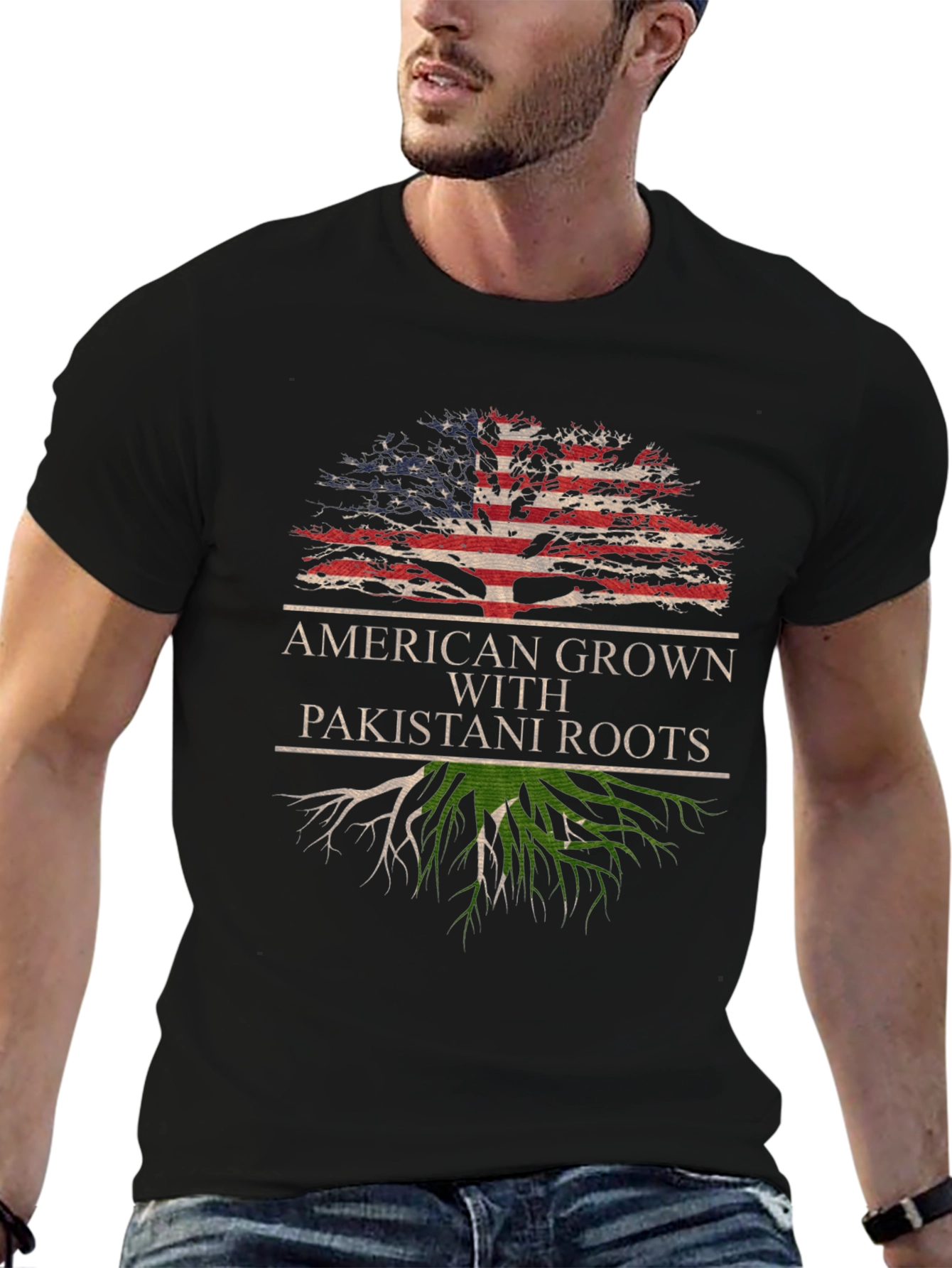 American Grown Pakistani Roots T-Shirt