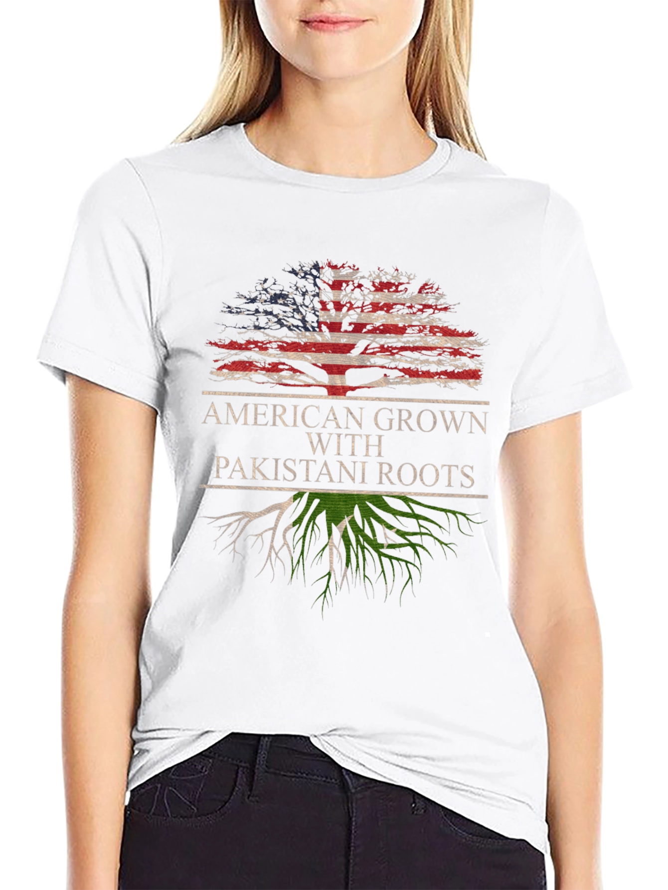 American Grown Pakistani Roots T-Shirt