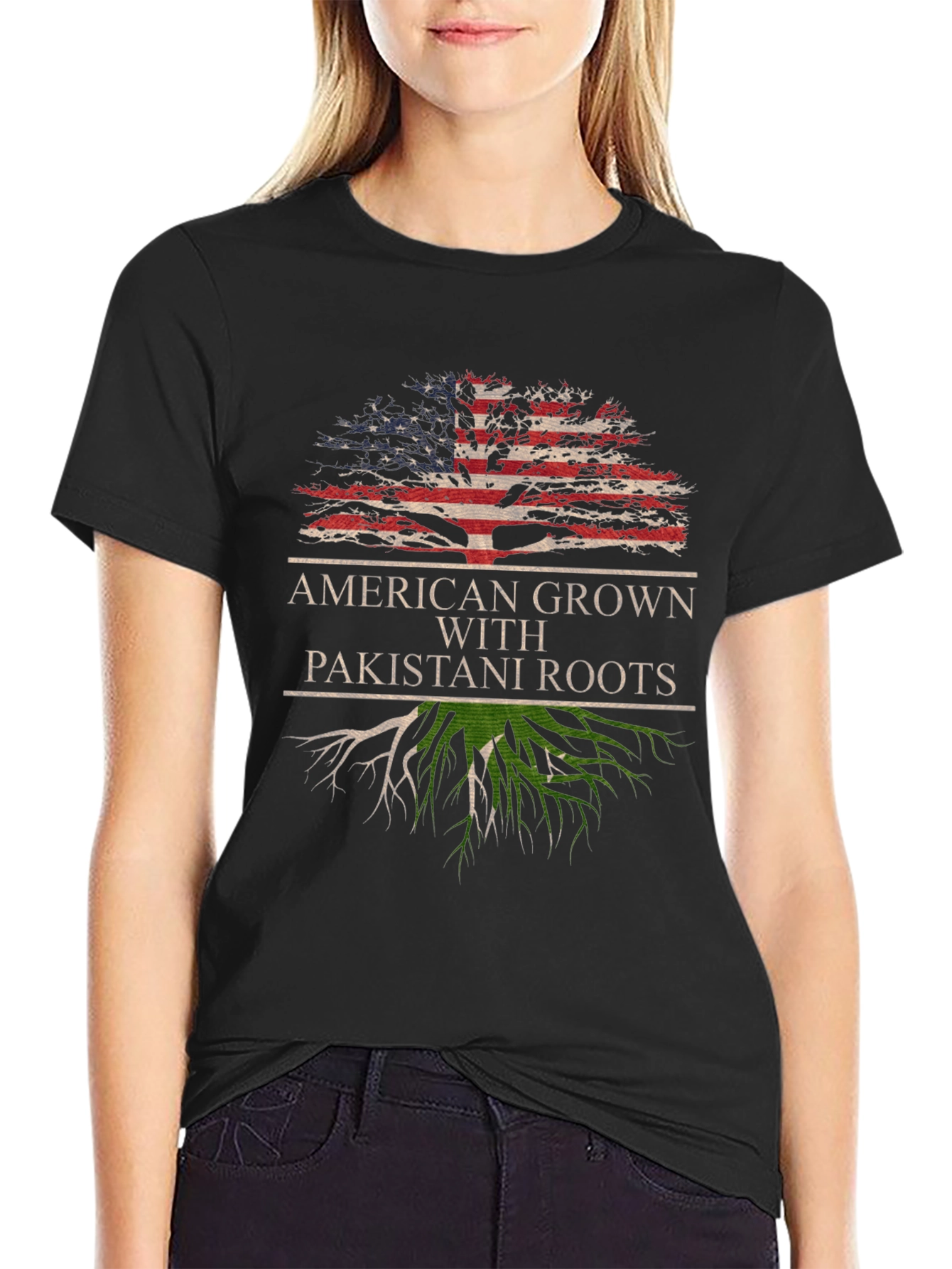 American Grown Pakistani Roots T-Shirt