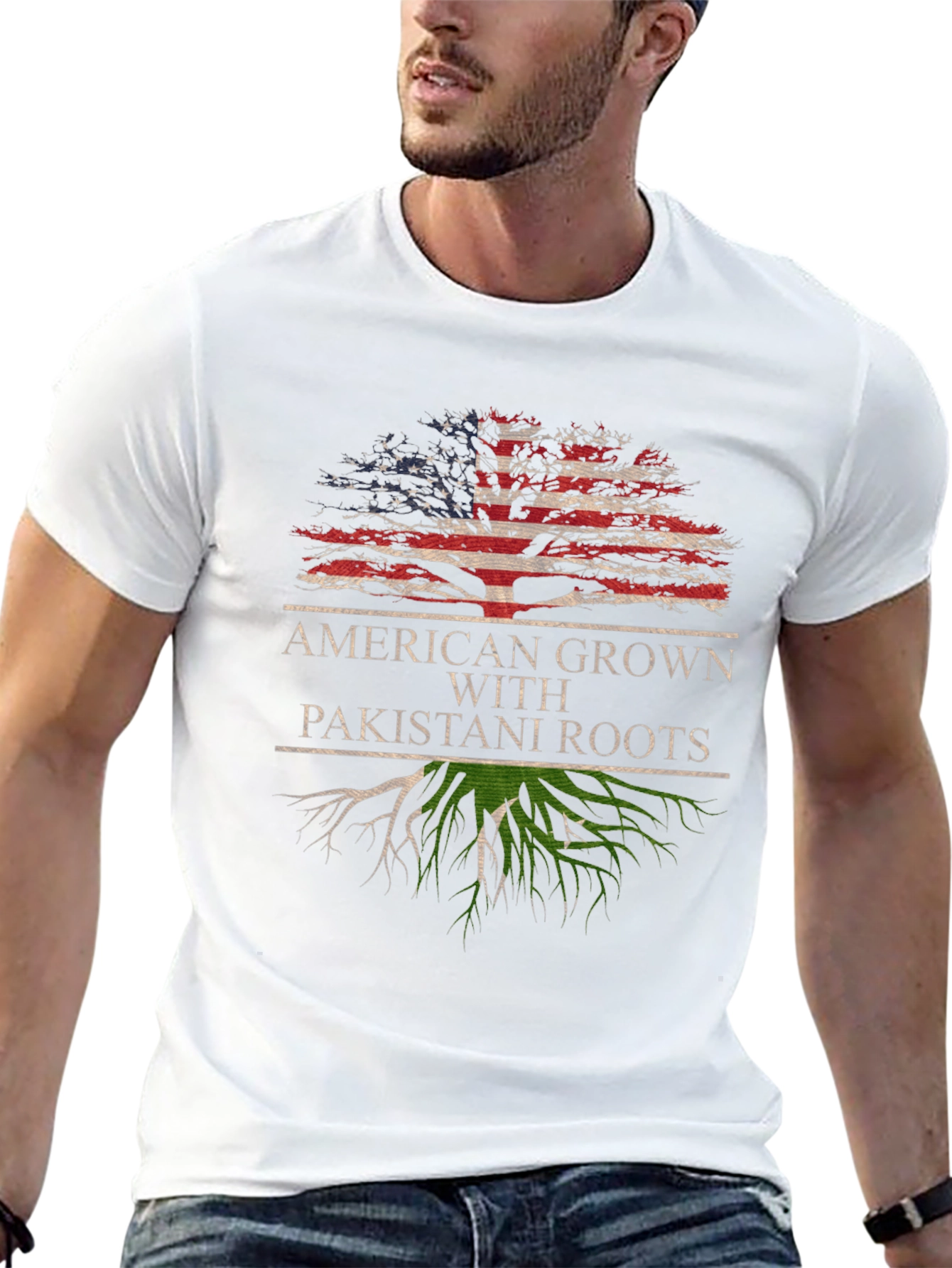 American Grown Pakistani Roots T-Shirt