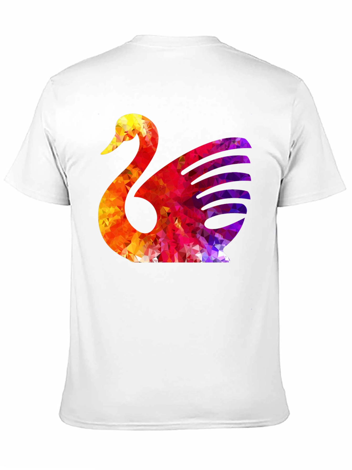 Abstract Swan Graphic T-Shirt