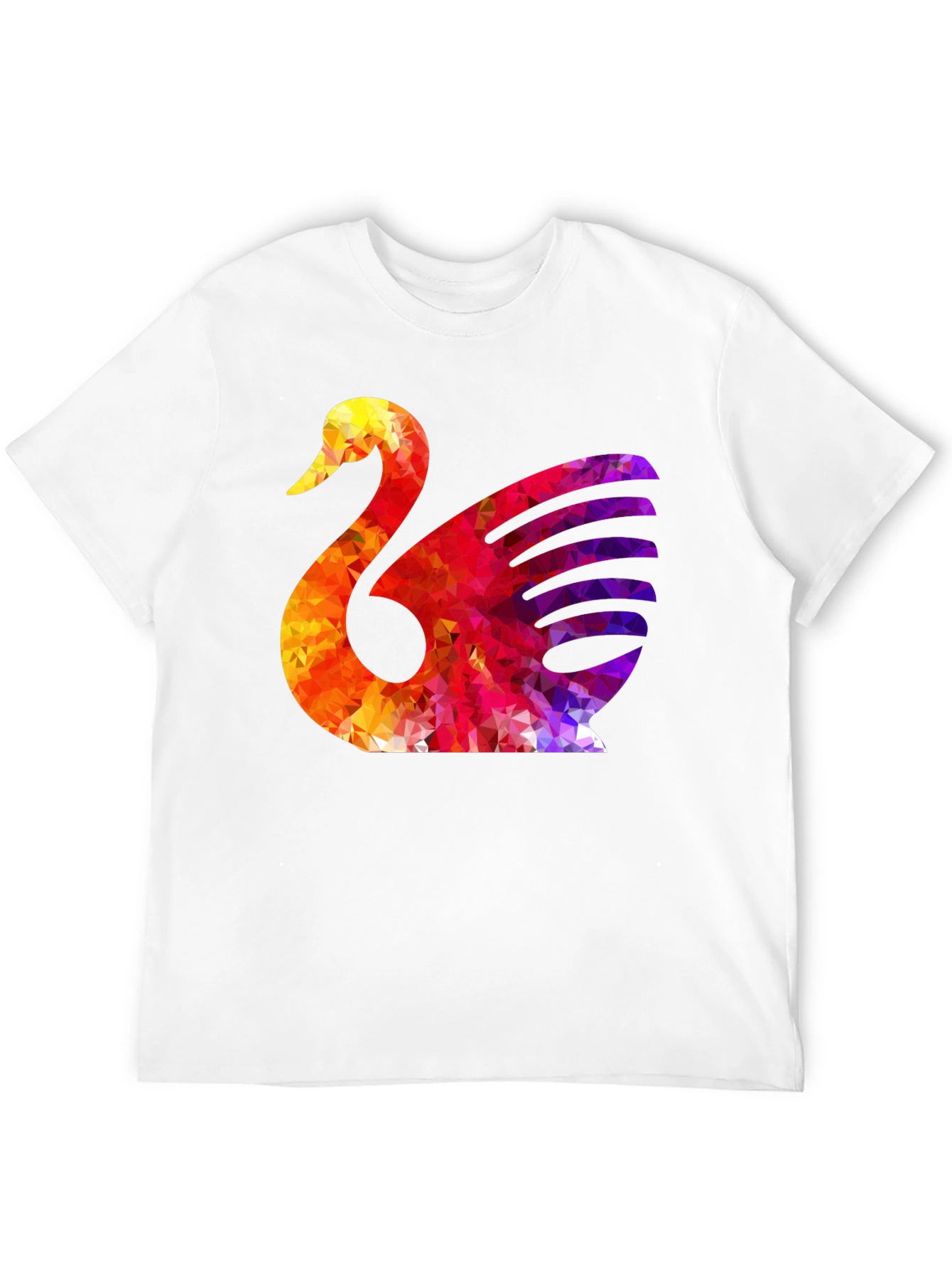 Abstract Swan Graphic T-Shirt