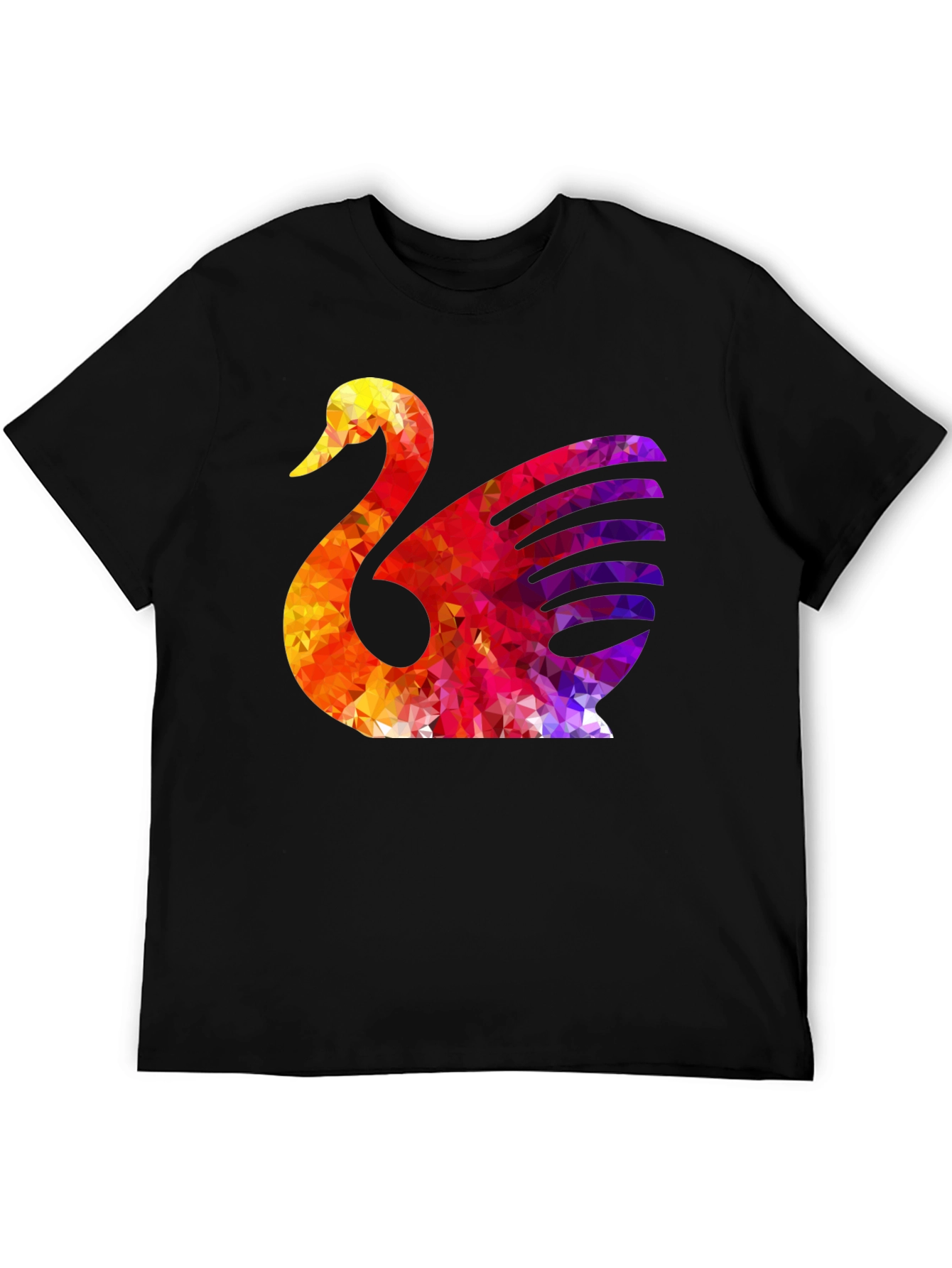 Abstract Swan Graphic T-Shirt