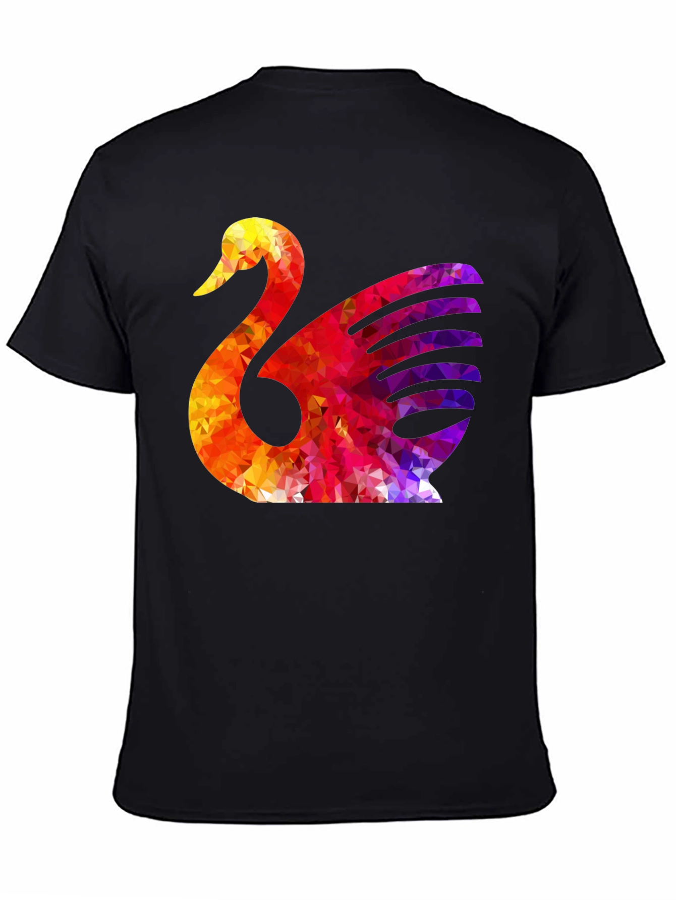 Abstract Swan Graphic T-Shirt