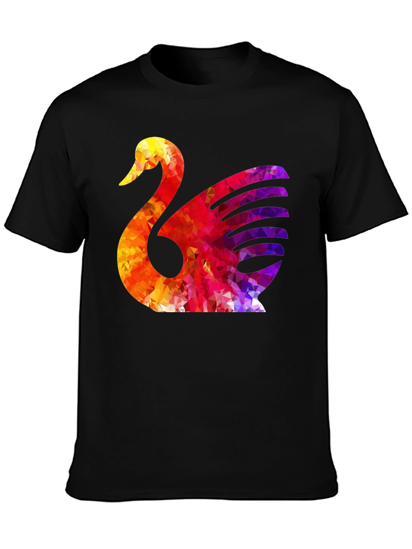 Abstract Swan Graphic T-Shirt