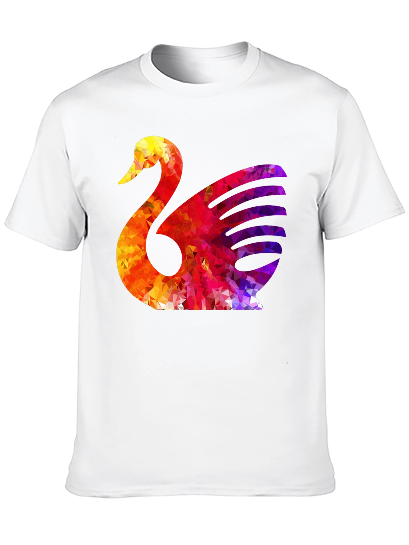 Abstract Swan Graphic T-Shirt