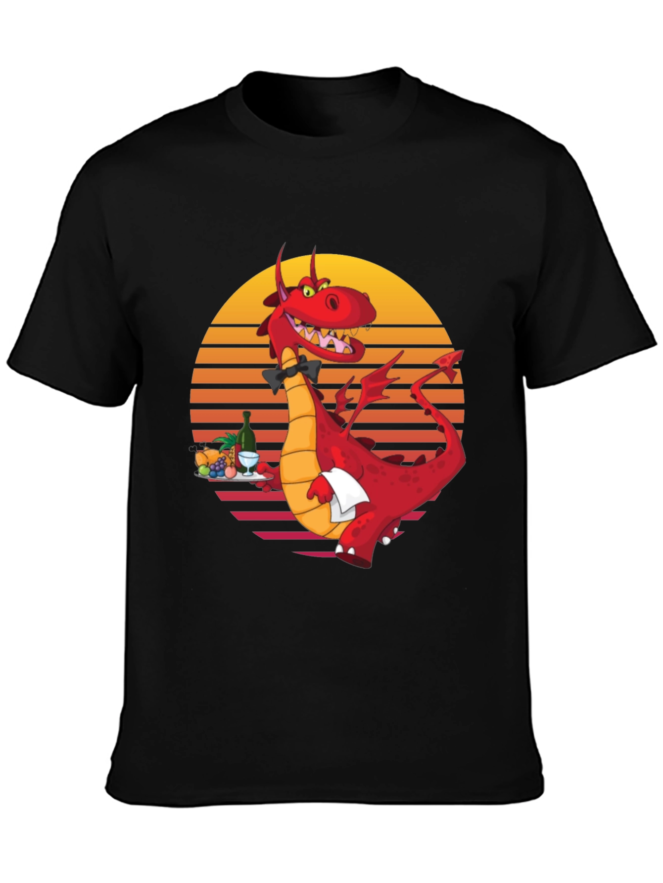 Dragon Waiter Graphic T-Shirt - Unique Design