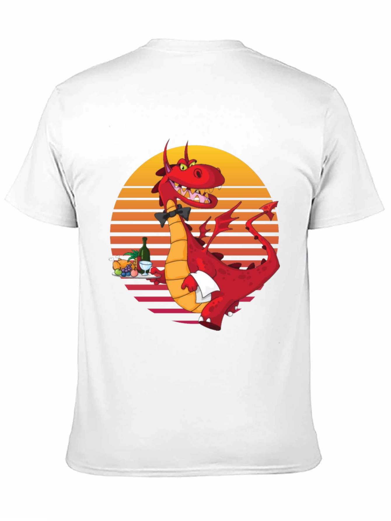 Dragon Waiter Graphic T-Shirt - Unique Design