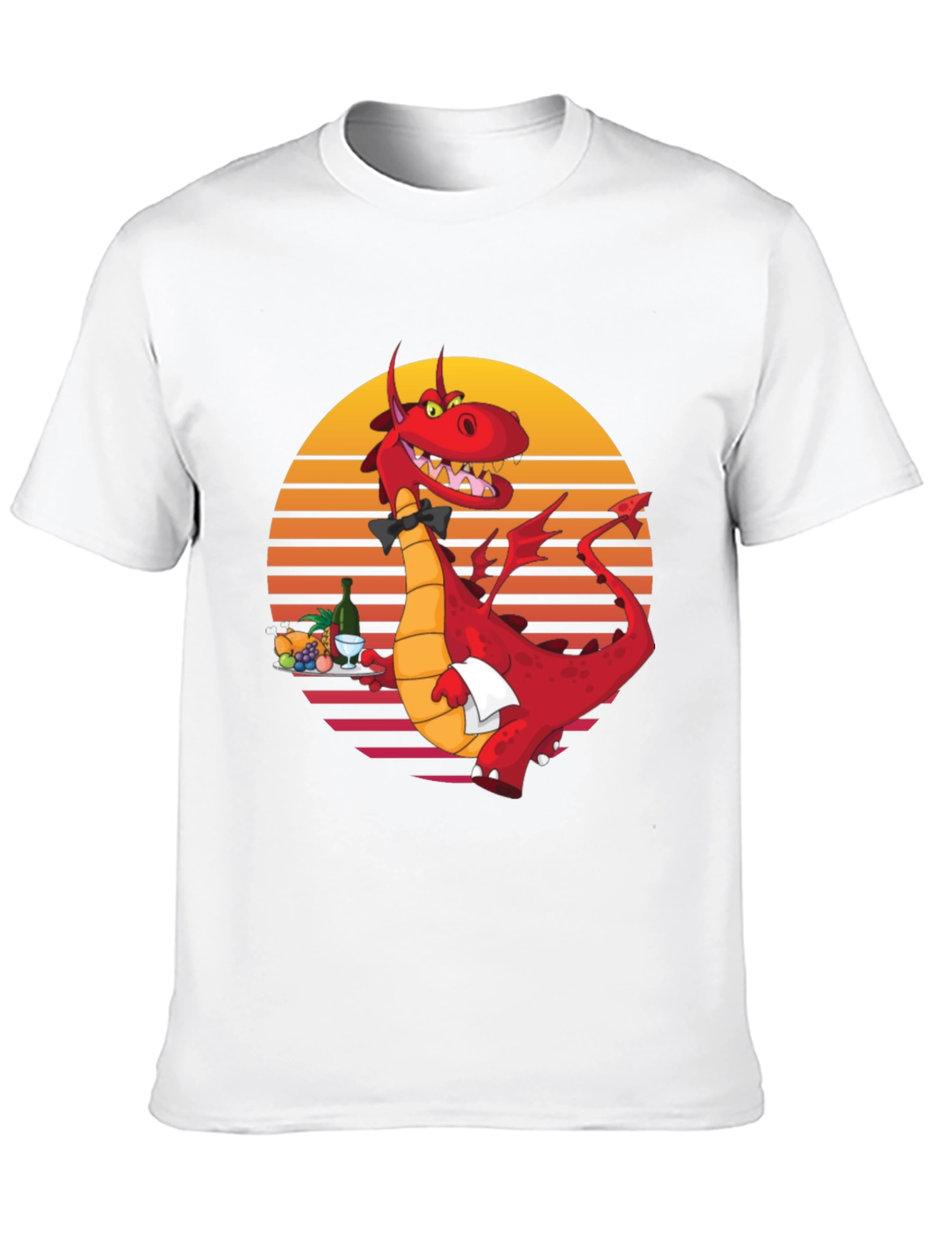 Dragon Waiter Graphic T-Shirt - Unique Design