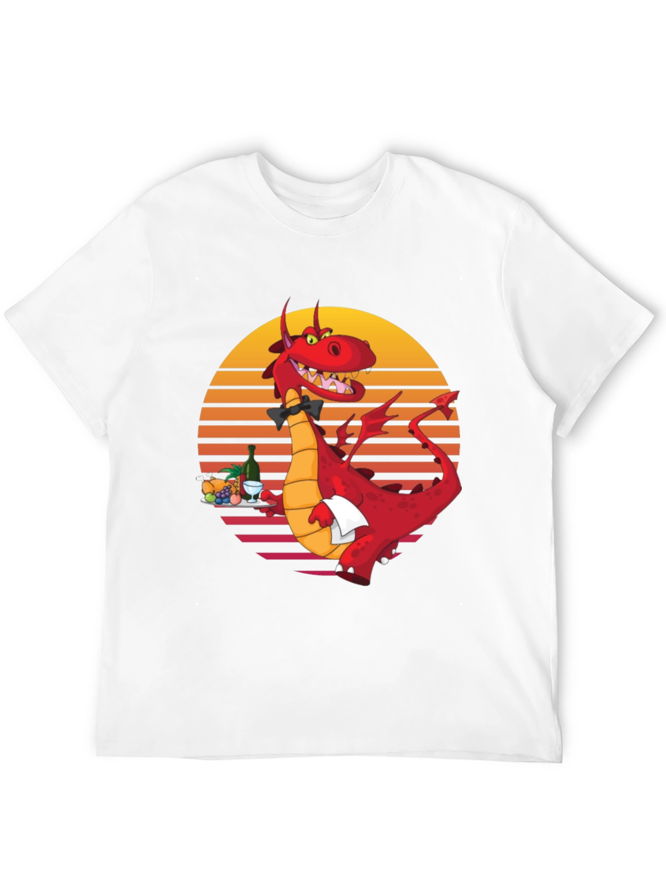 Dragon Waiter Graphic T-Shirt - Unique Design