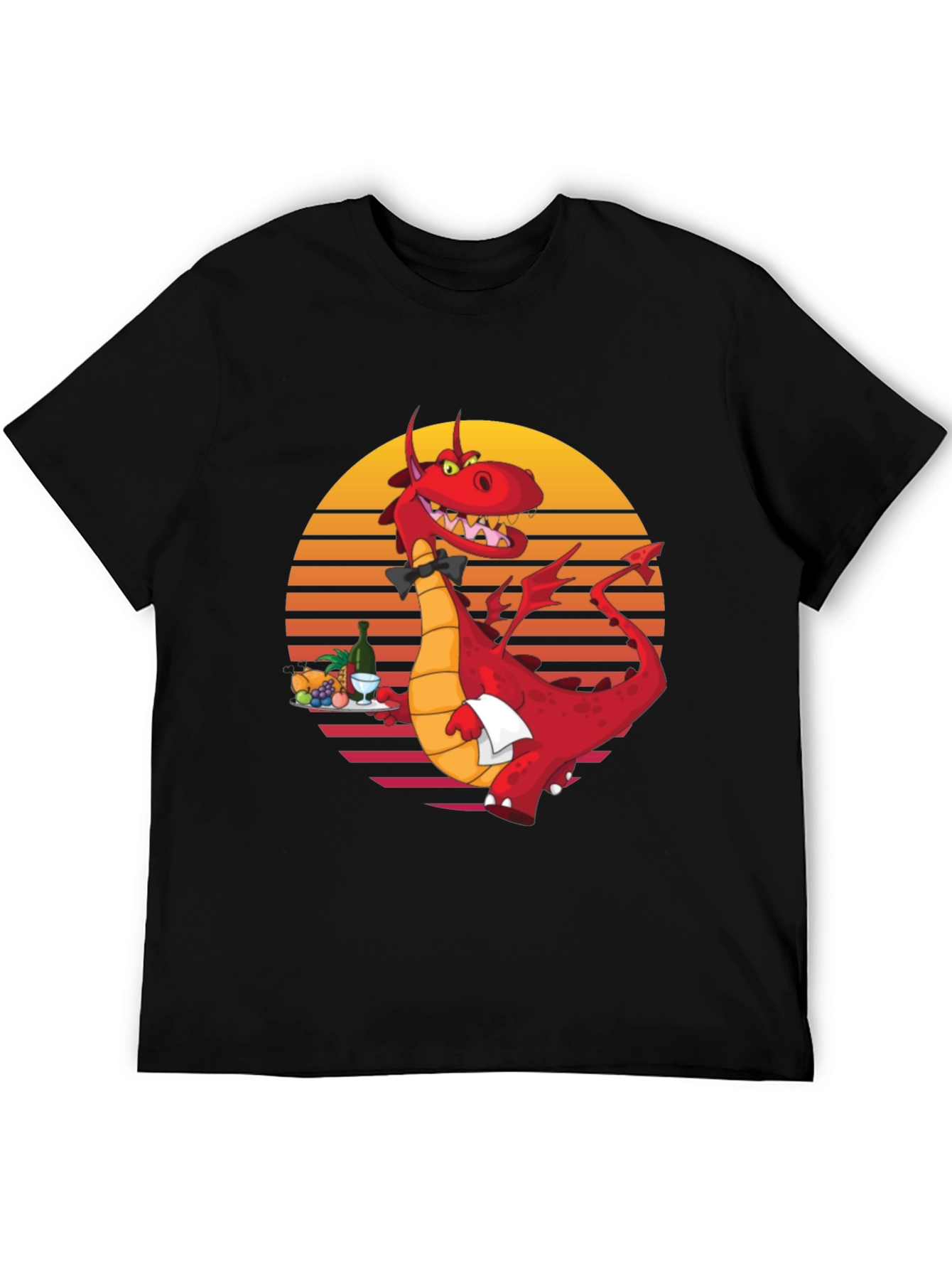 Dragon Waiter Graphic T-Shirt - Unique Design