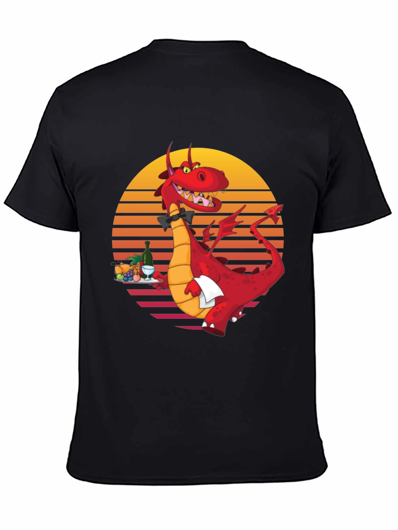 Dragon Waiter Graphic T-Shirt - Unique Design