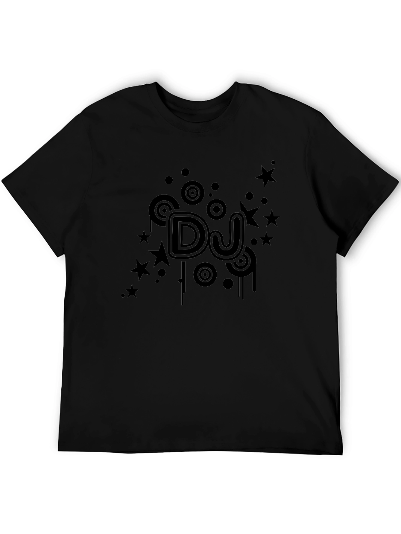 DJ Starburst Graphic Black T-Shirt