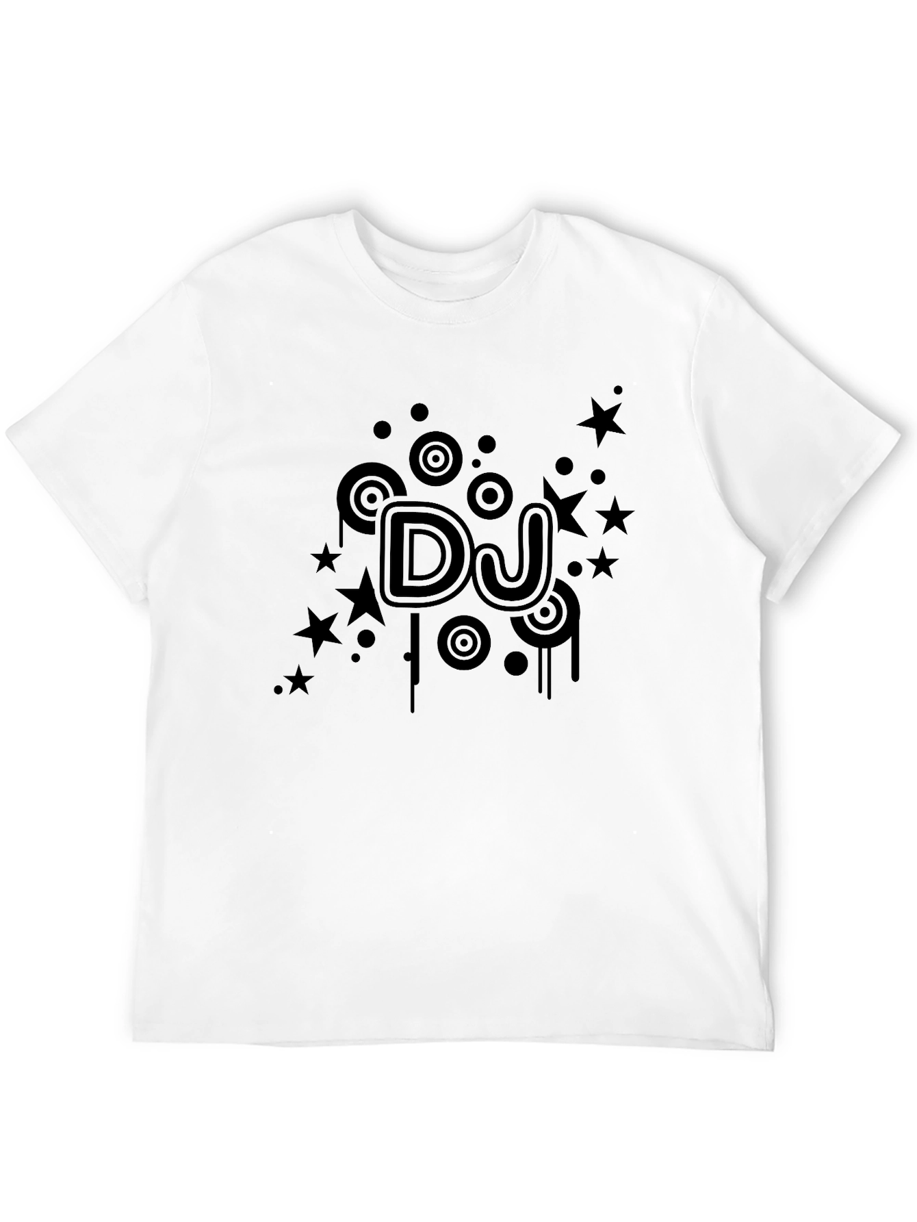 DJ Starburst Graphic Black T-Shirt