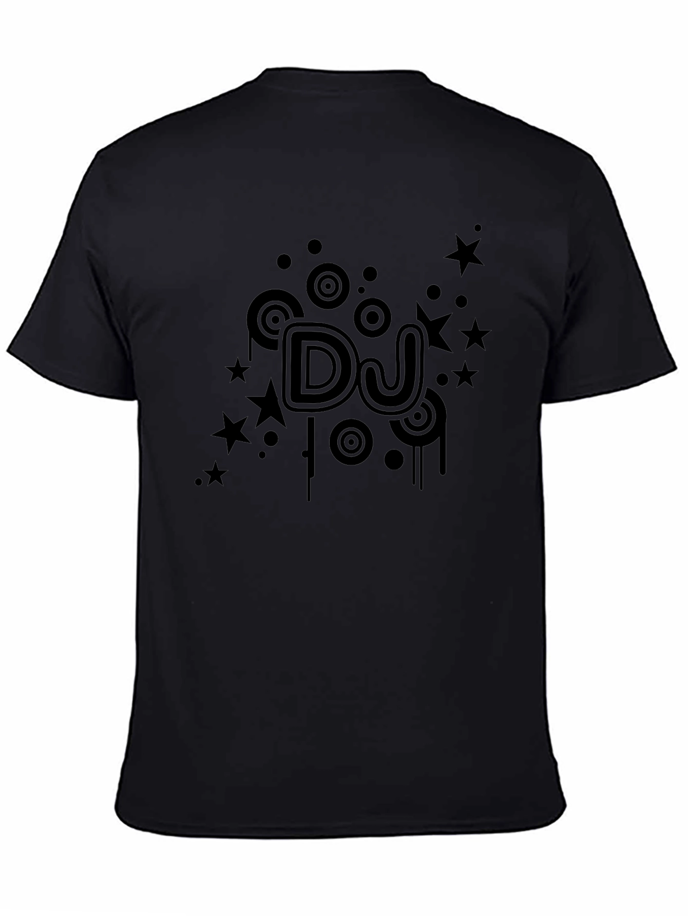 DJ Starburst Graphic Black T-Shirt