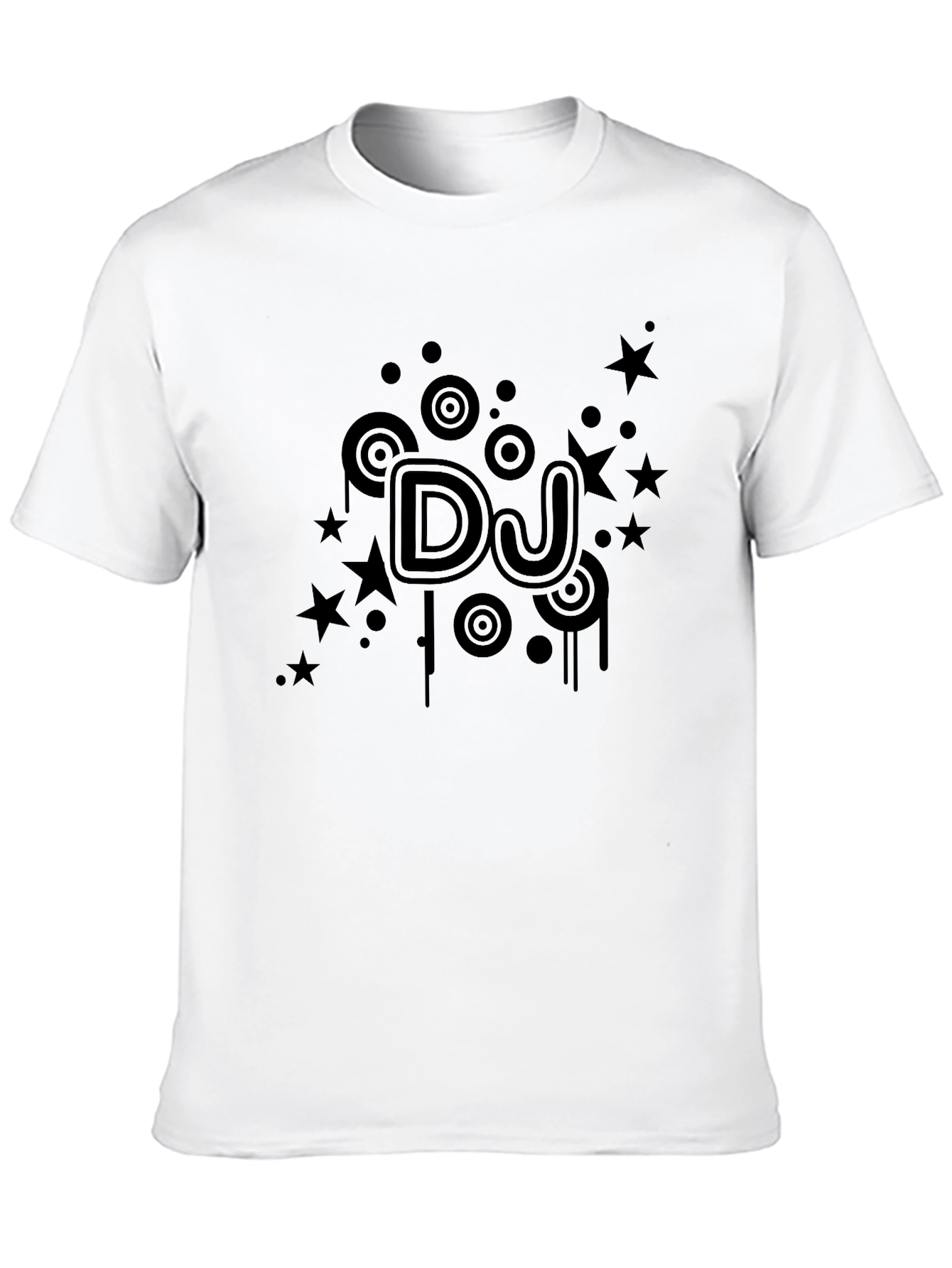 DJ Starburst Graphic Black T-Shirt