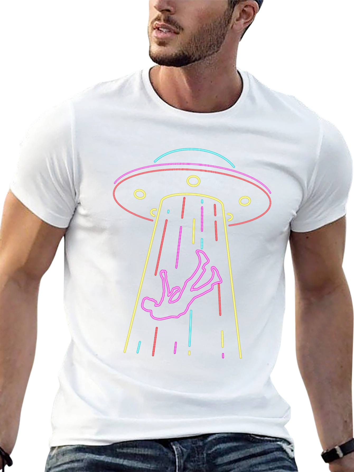 UFO Abduction Graphic Tee
