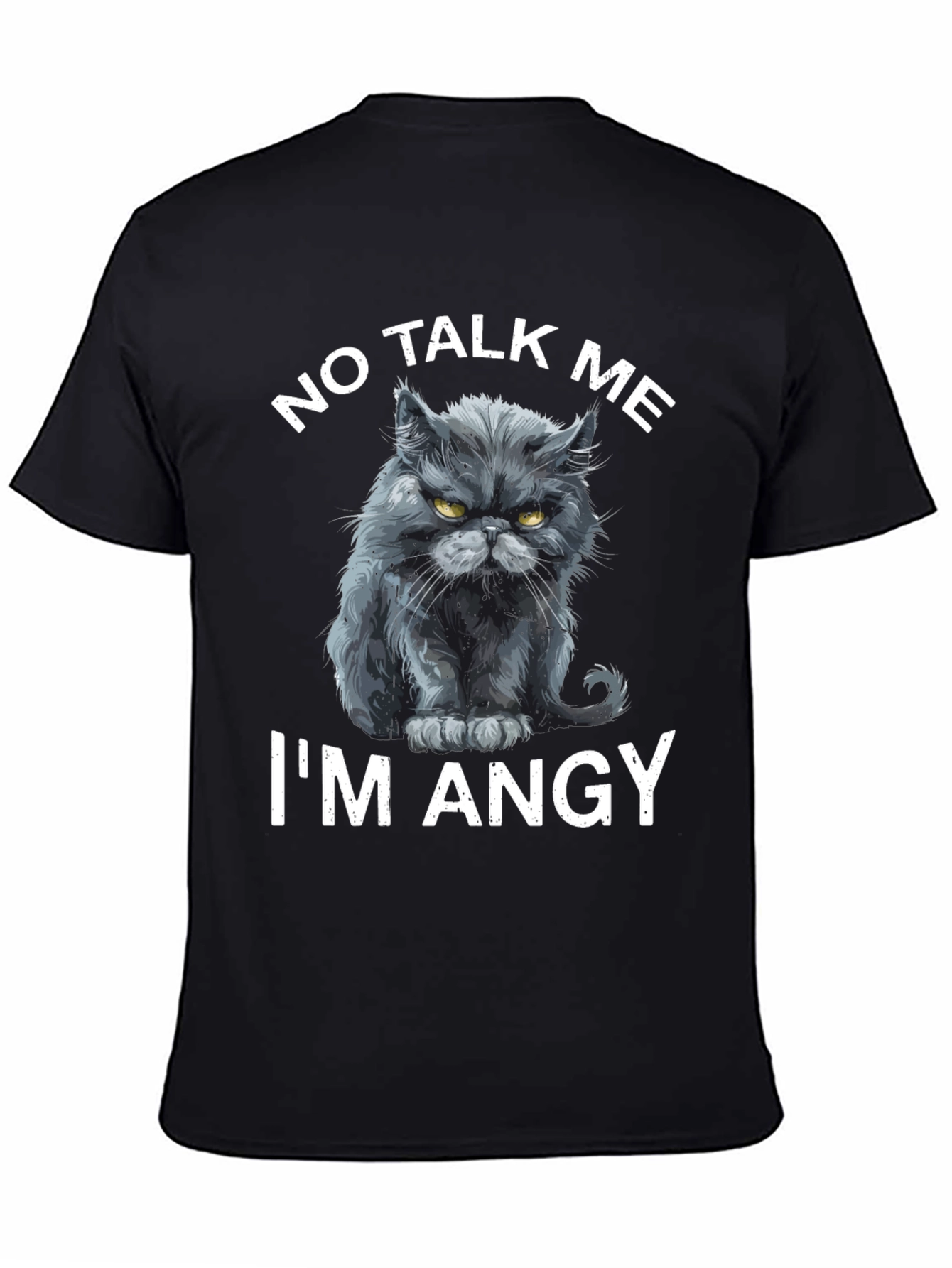 No Talk Me Im Angy Cat T-Shirt