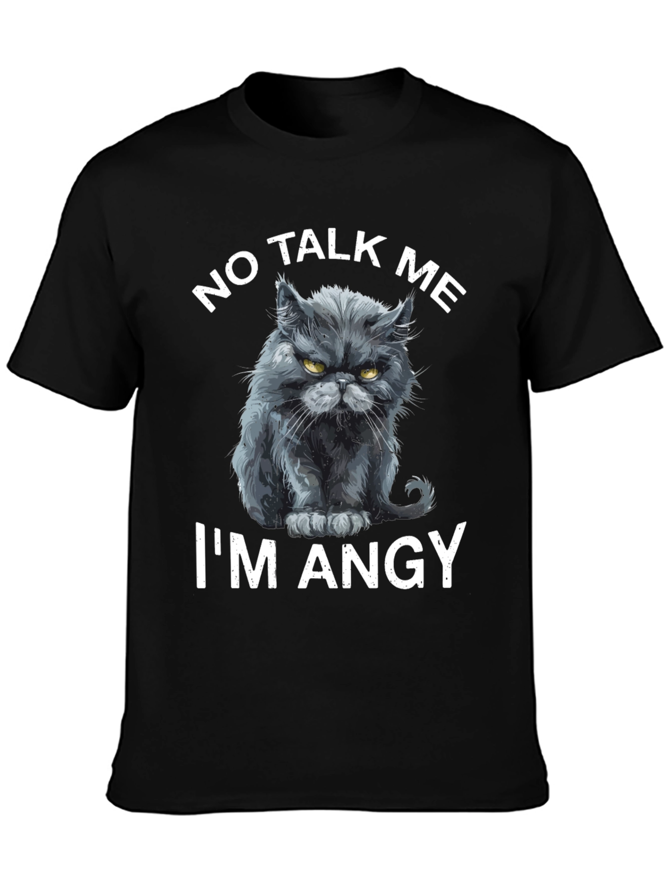 No Talk Me Im Angy Cat T-Shirt