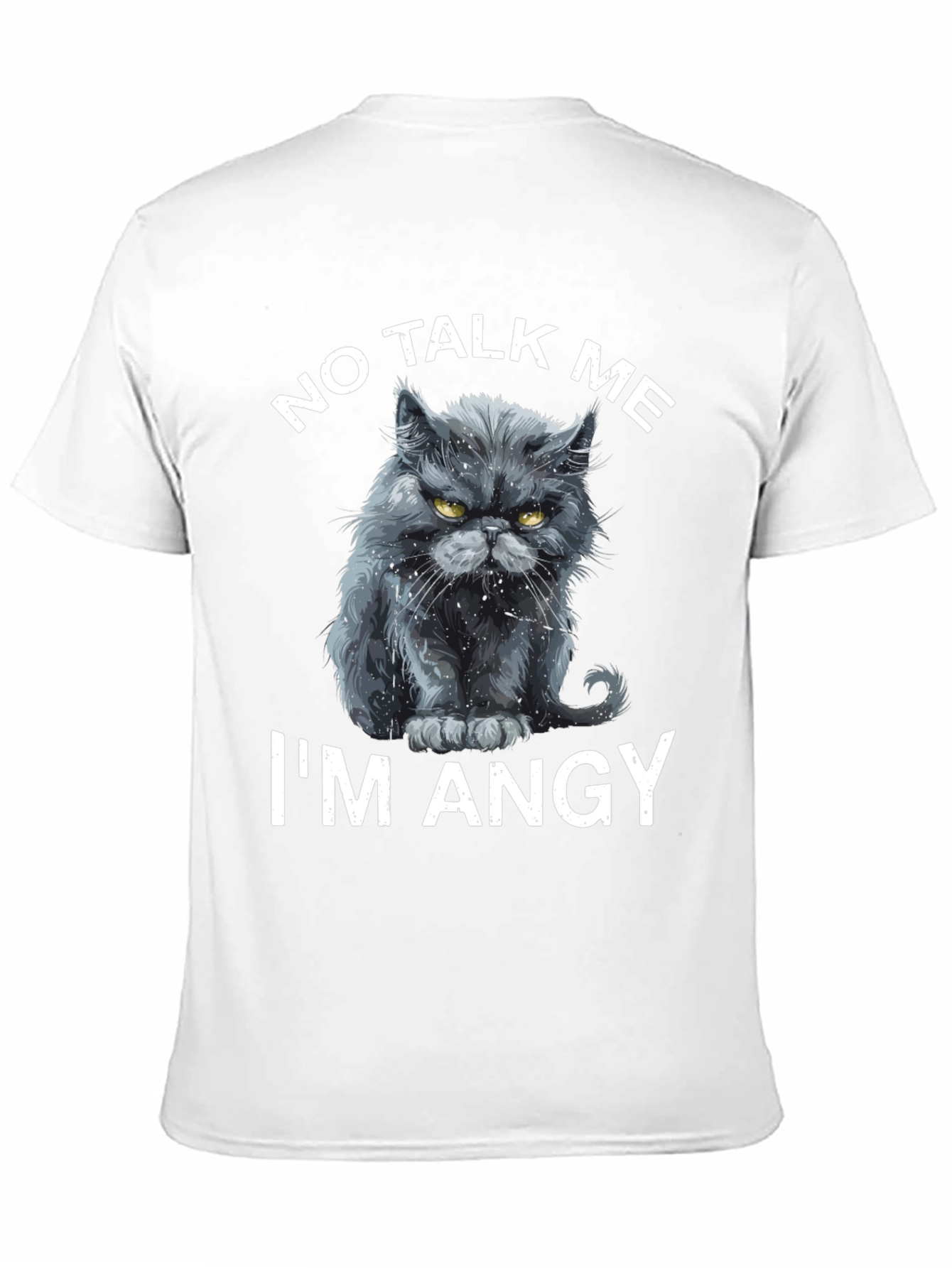 No Talk Me Im Angy Cat T-Shirt