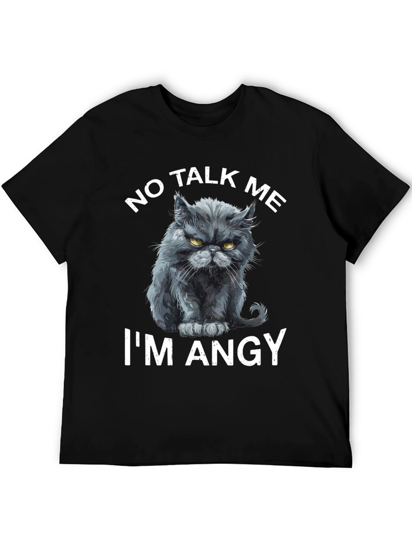 No Talk Me Im Angy Cat T-Shirt