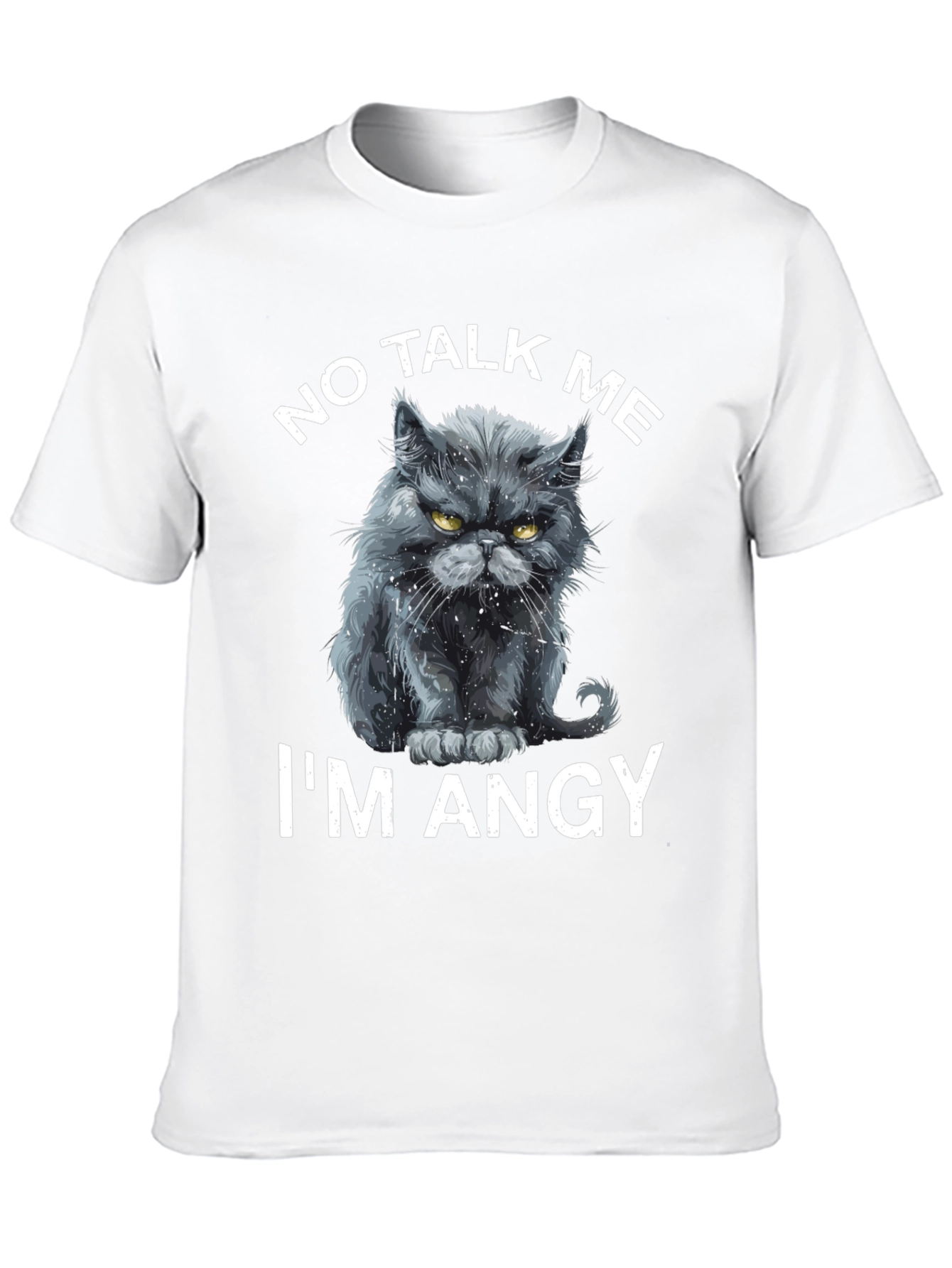 No Talk Me Im Angy Cat T-Shirt