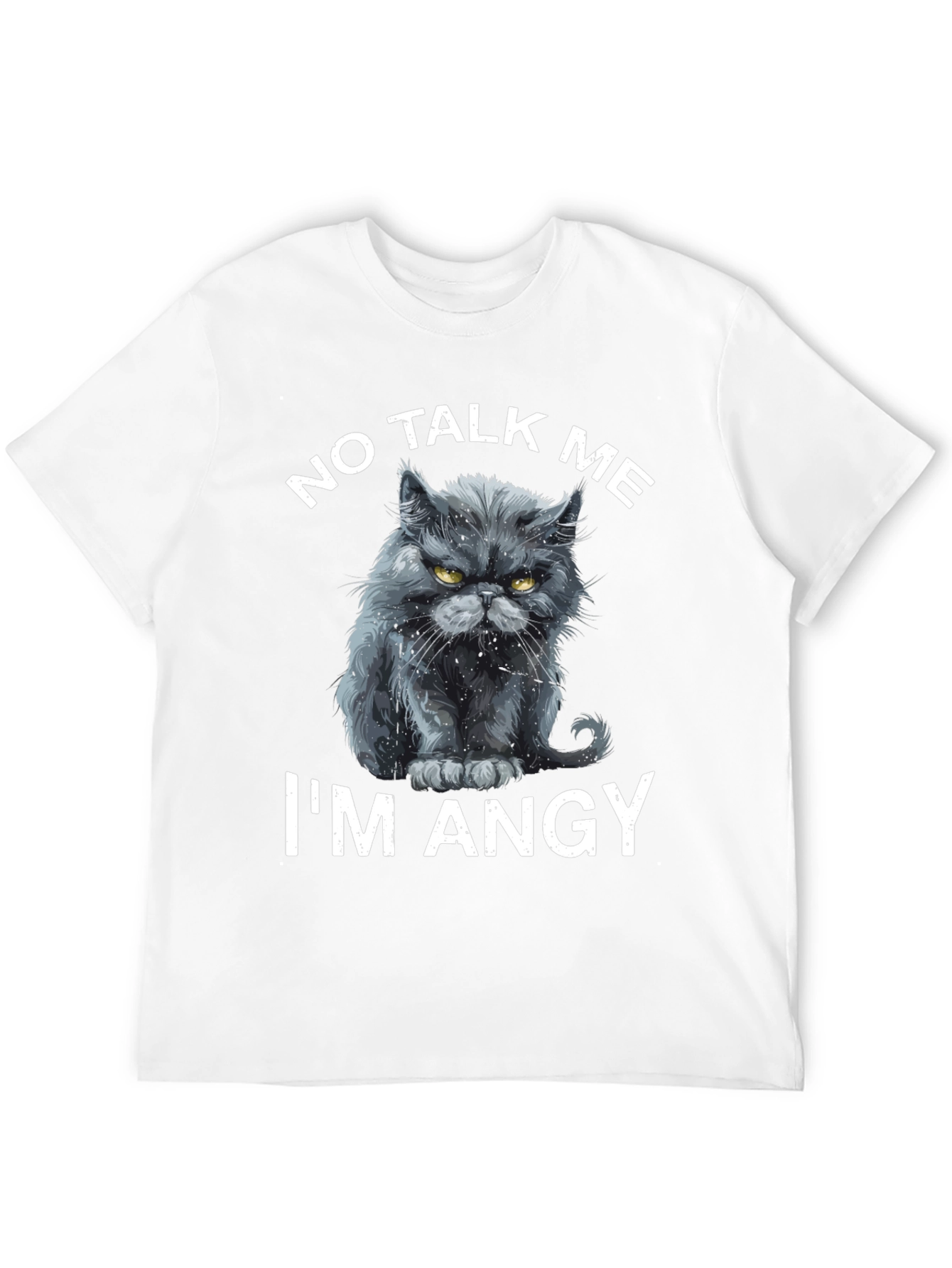 No Talk Me Im Angy Cat T-Shirt