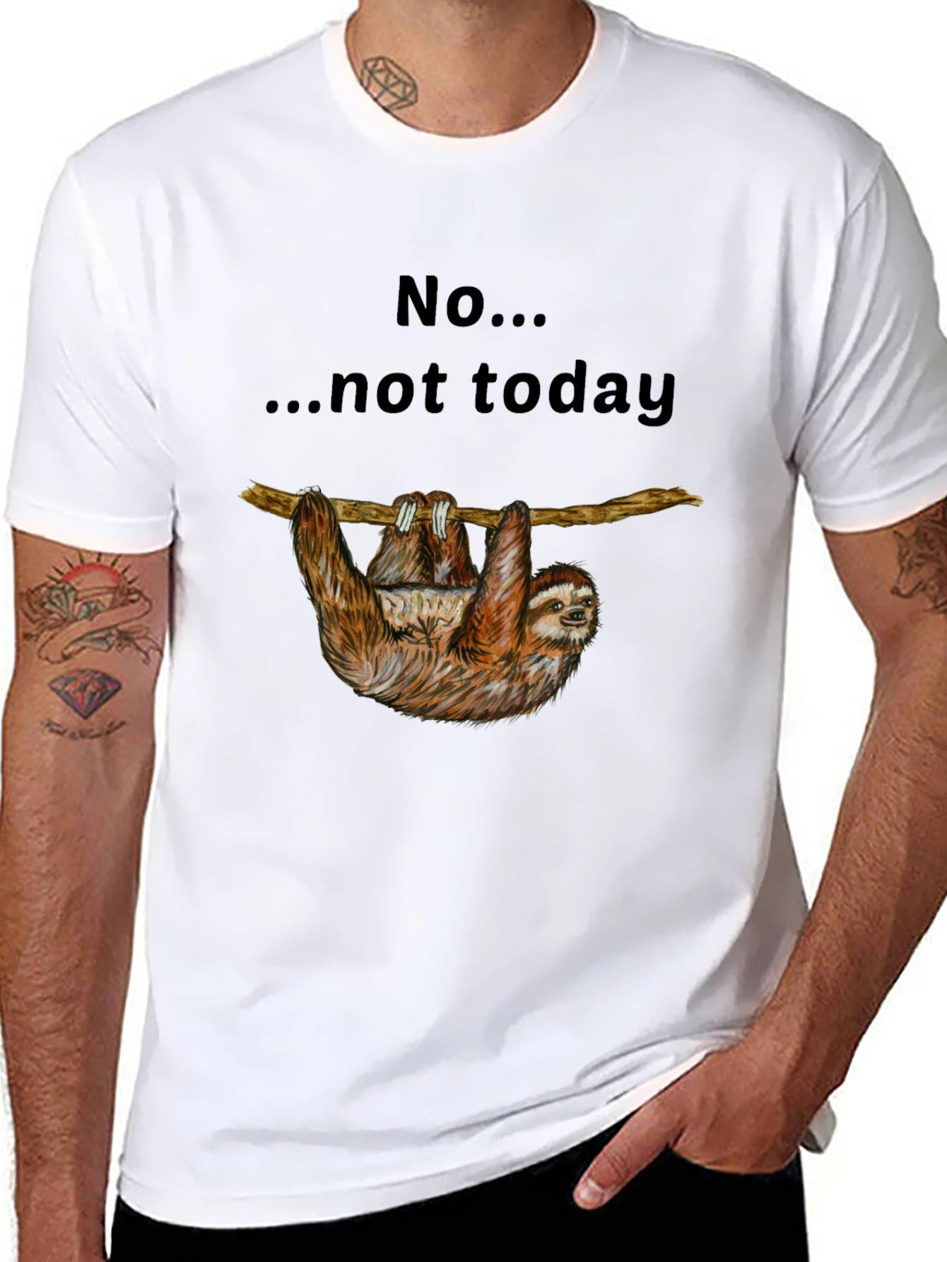 Sloth No... Not Today Graphic Tee