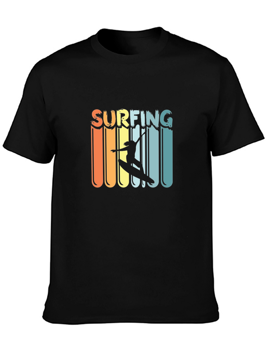 Retro Surfing Tee - Vintage Style Graphic T-Shirt