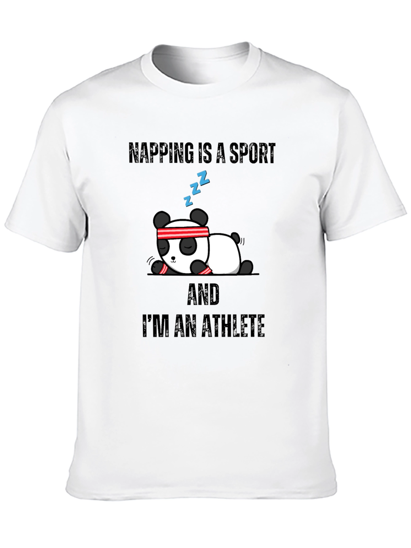 Napping is a Sport Athlete Panda Graphic Tee