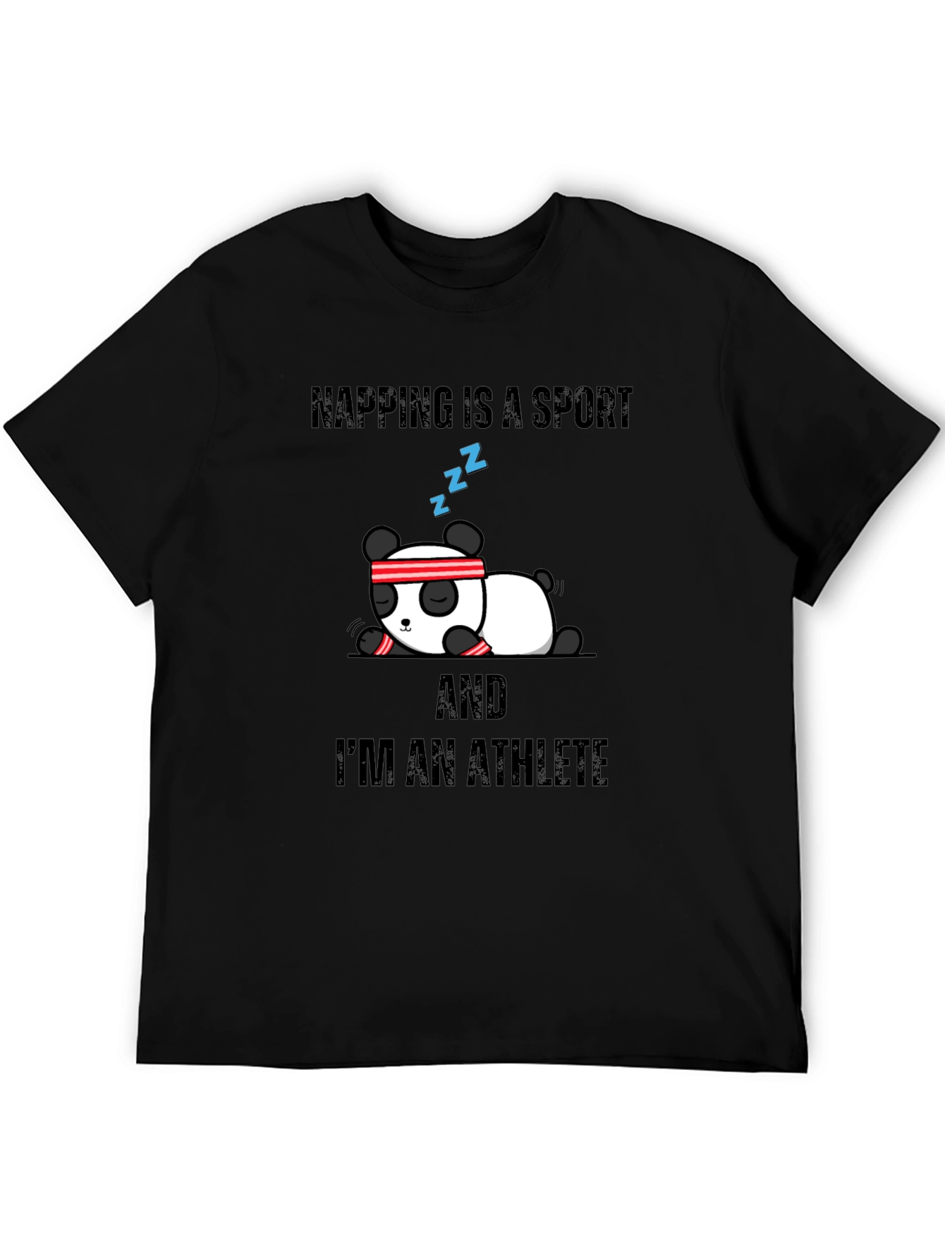 Napping is a Sport Athlete Panda Graphic Tee