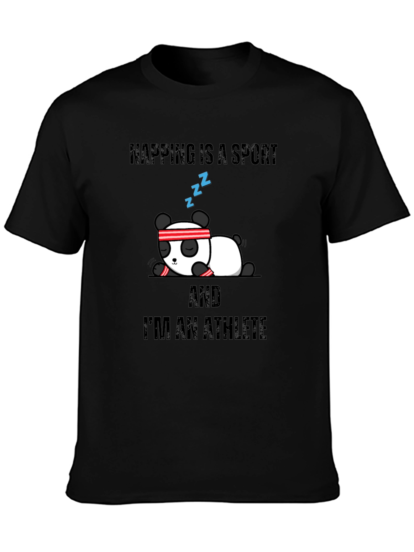 Napping is a Sport Athlete Panda Graphic Tee