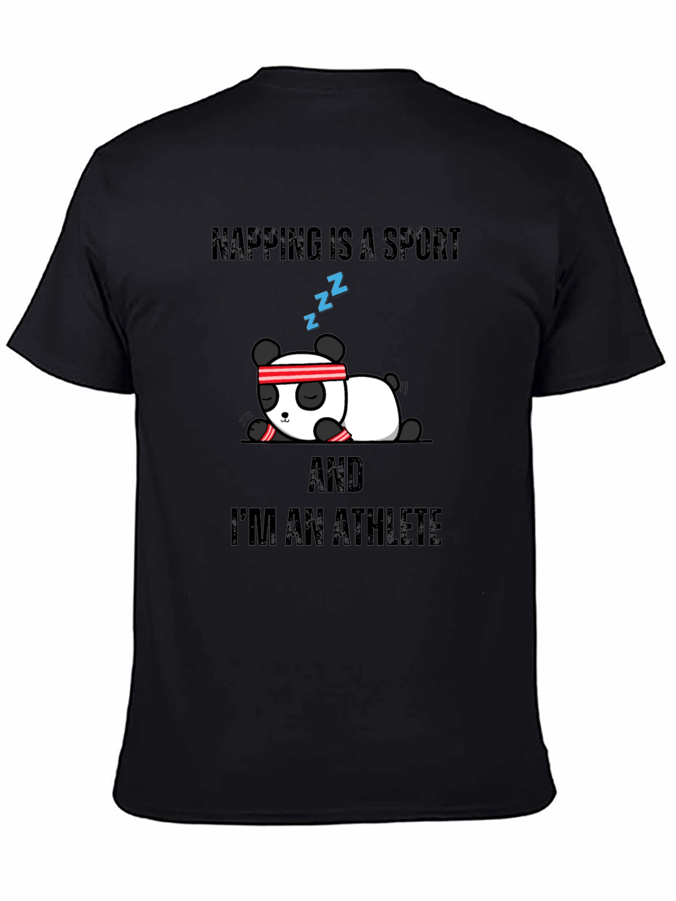 Napping is a Sport Athlete Panda Graphic Tee