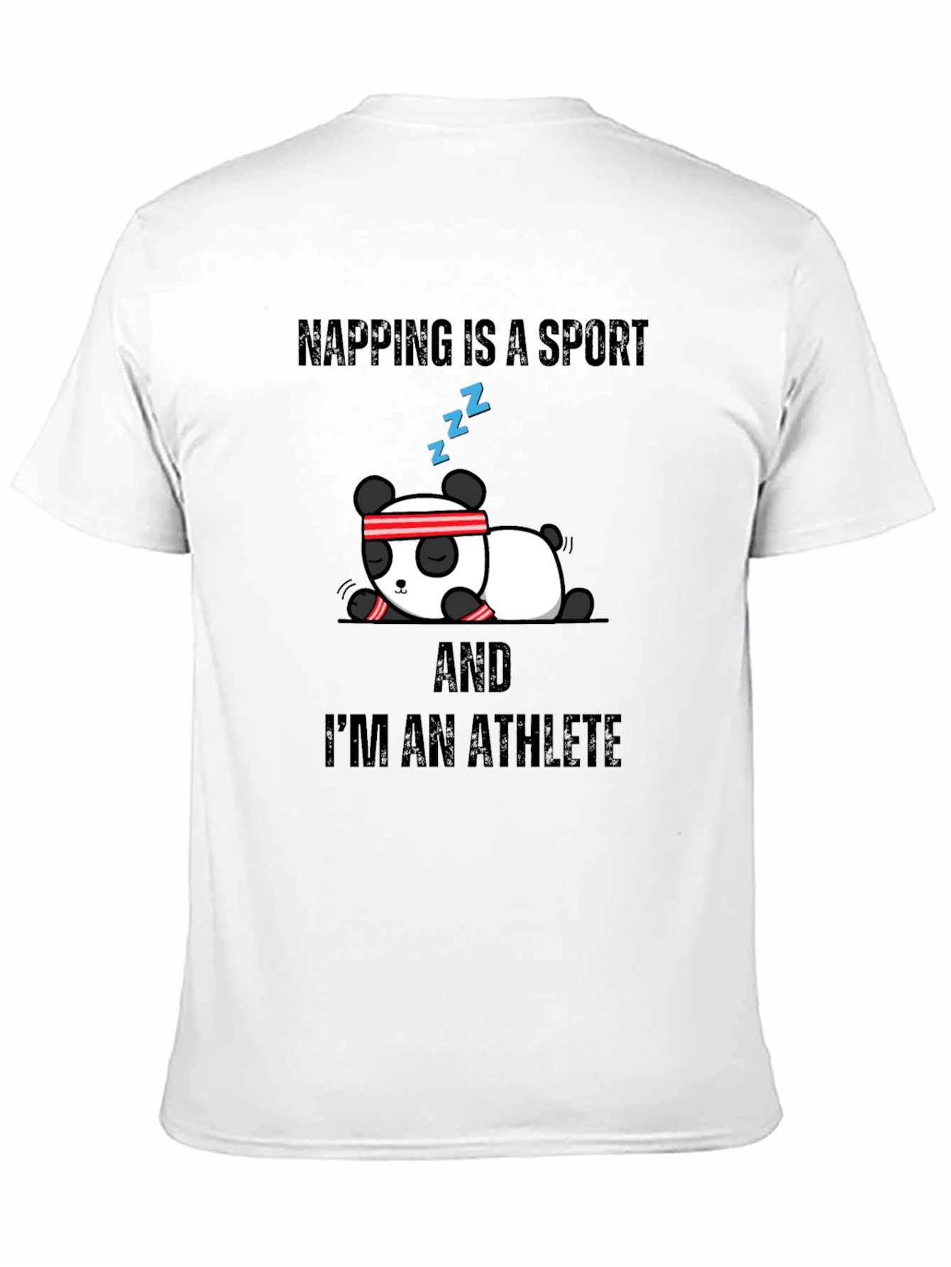 Napping is a Sport Athlete Panda Graphic Tee