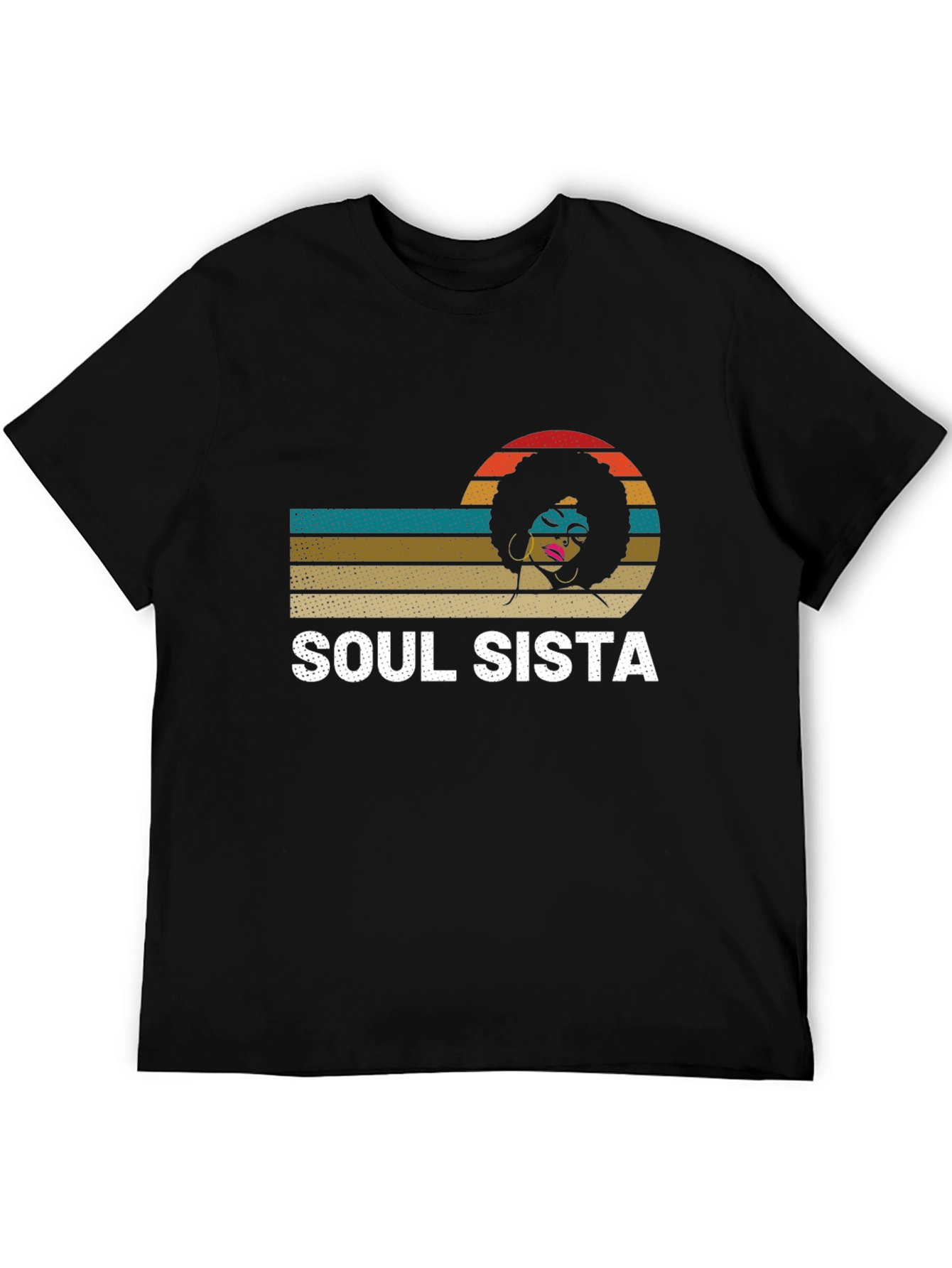 Soul Sista Afro Womens Graphic T-Shirt