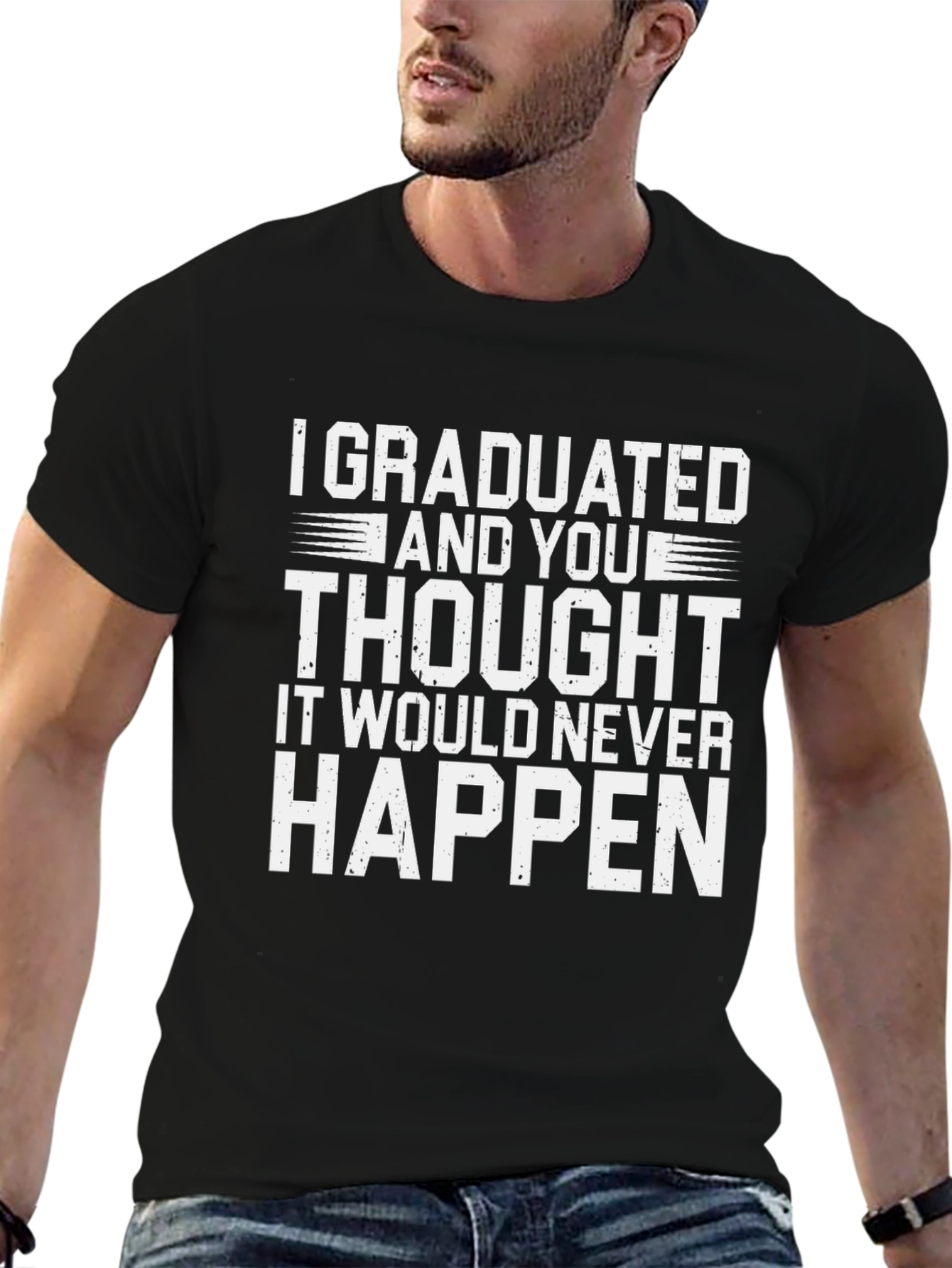 Graduation T-Shirt - I Graduated Funny Slogan Tee