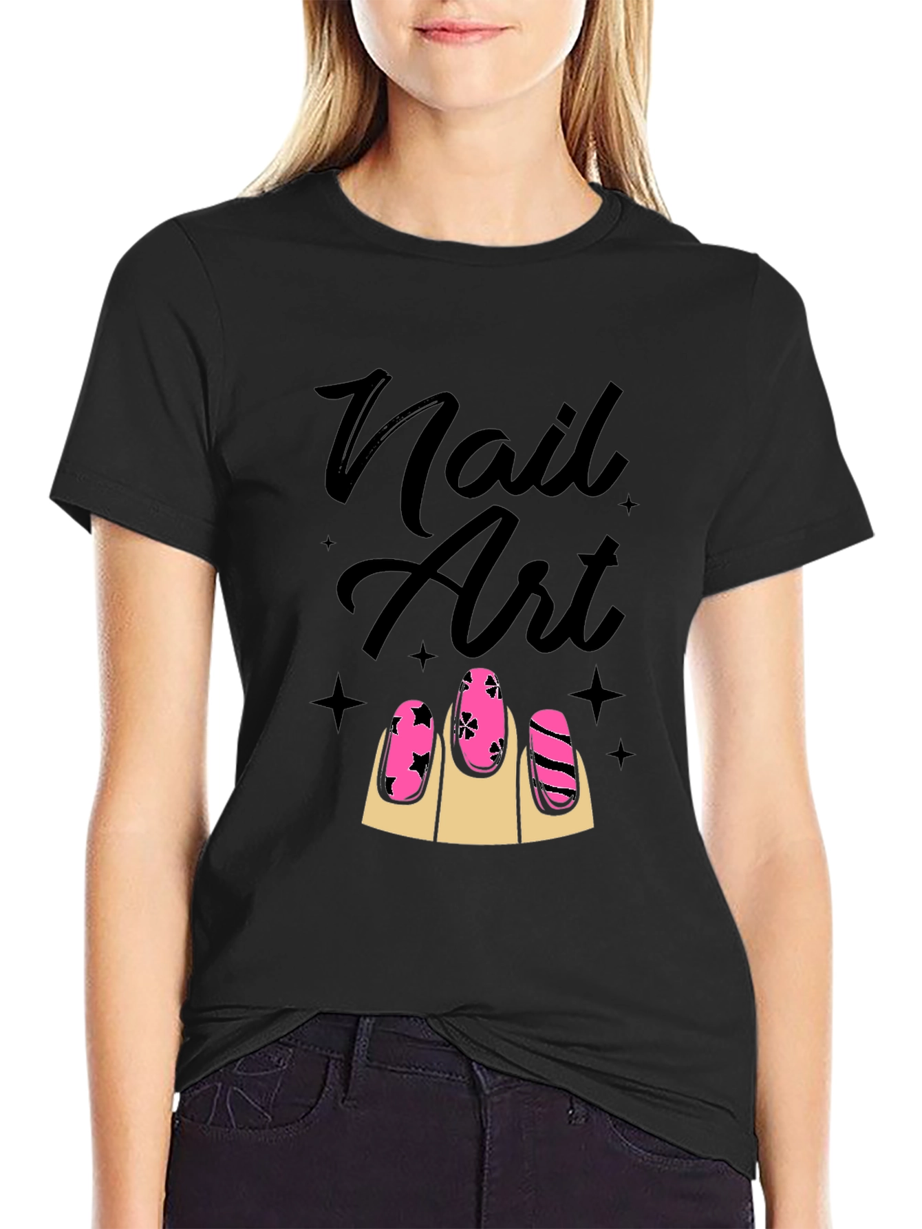Nail Art T-Shirt - Stylish Manicure Design