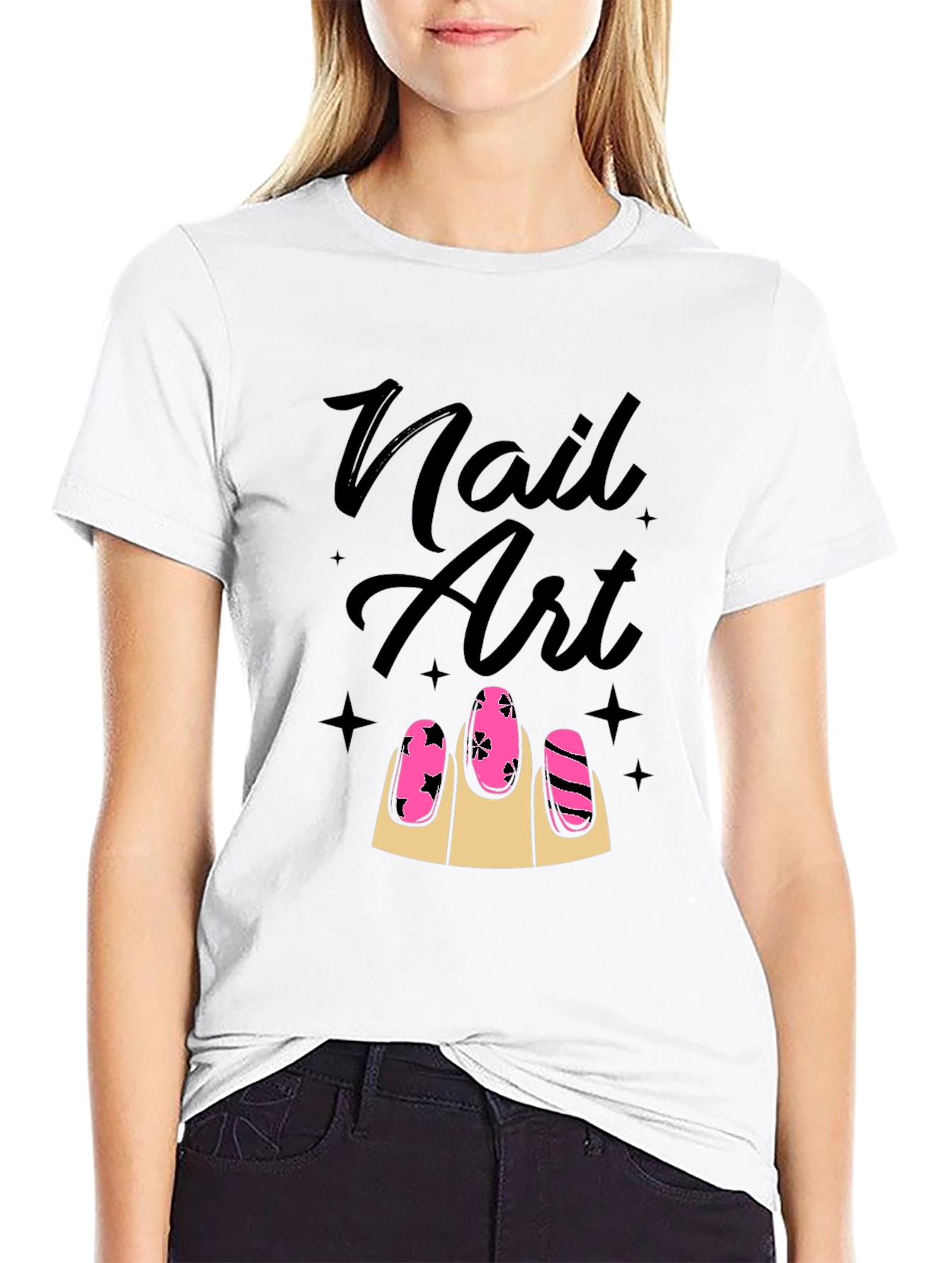 Nail Art T-Shirt - Stylish Manicure Design