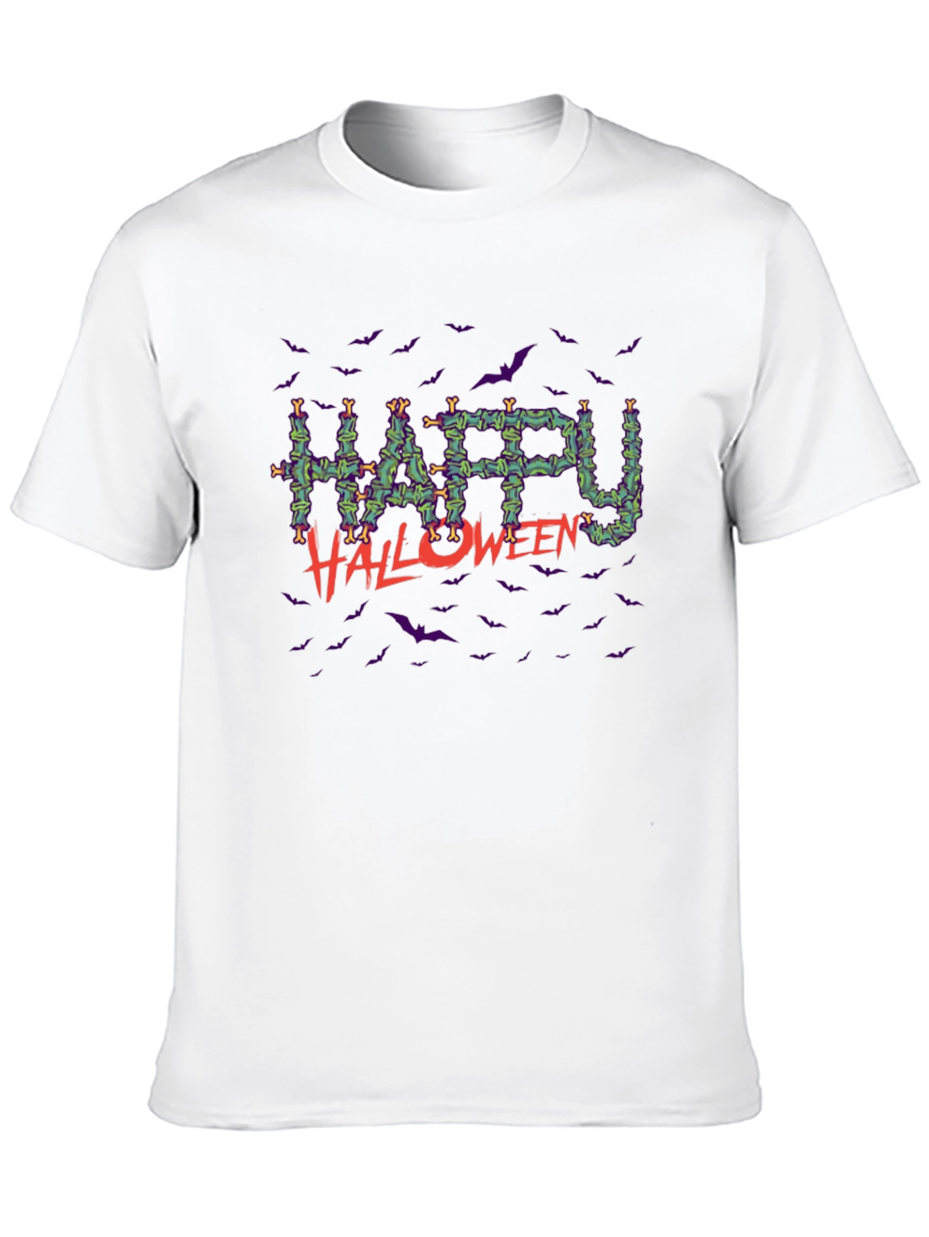 Happy Halloween Bats Graphic Tee