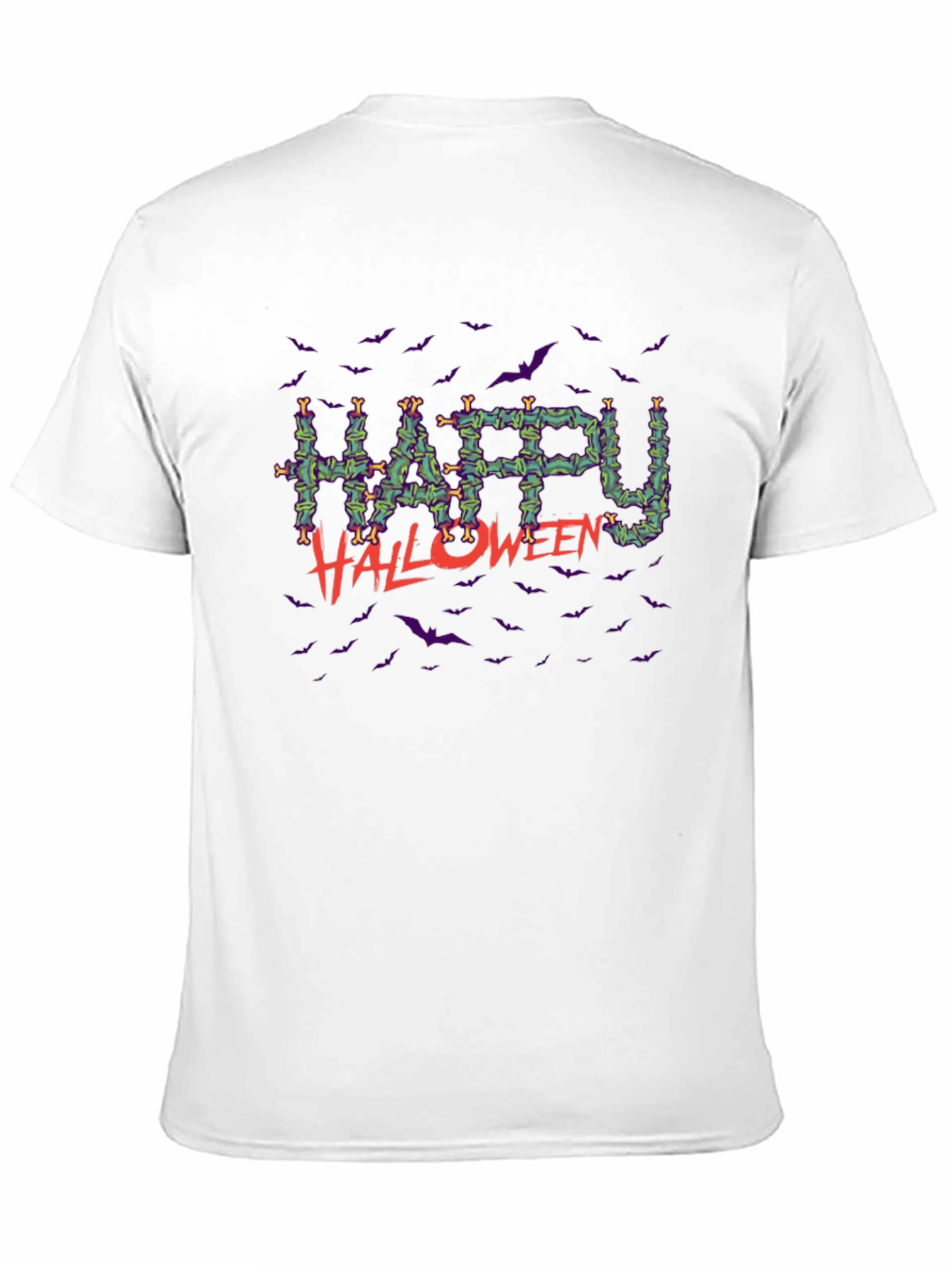 Happy Halloween Bats Graphic Tee